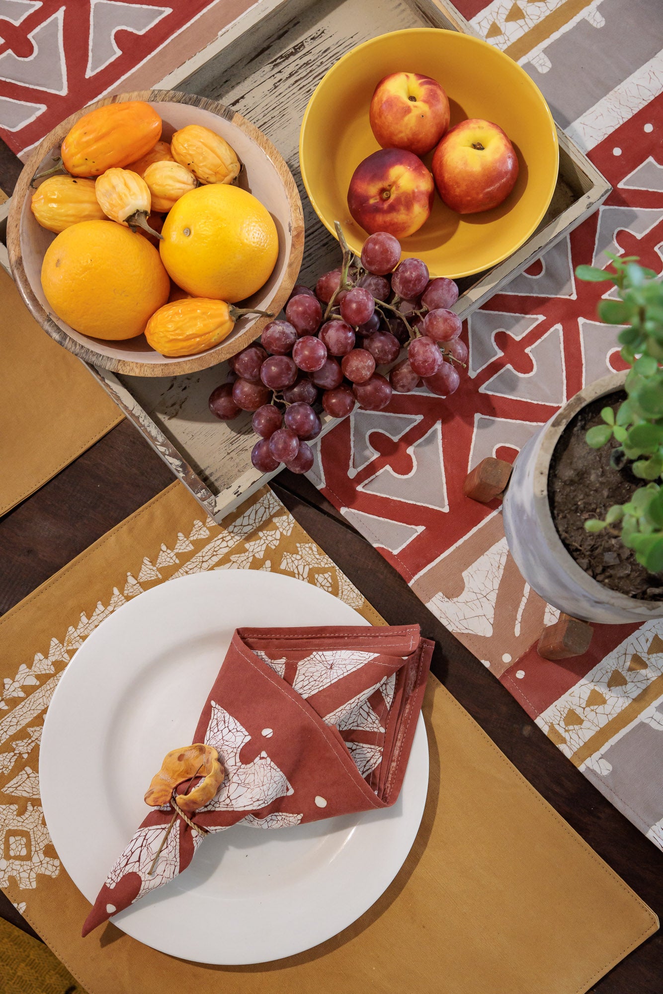 Premium Atlas Table Mats Set of 6 - Non-Slip Heat Resistant Placemats for Dining Table - Perfect for Home, Kitchen, Restaurant & Outdoor Use