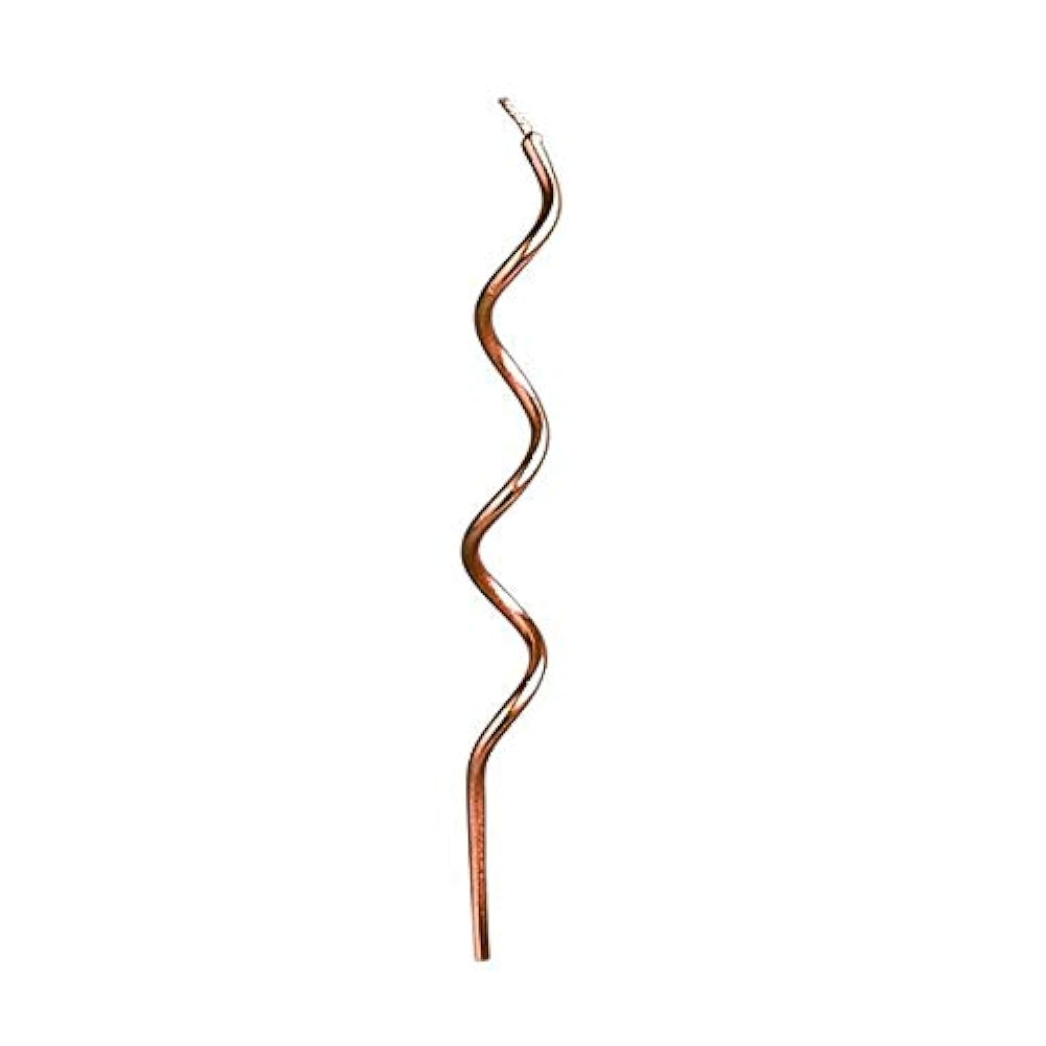 Elegant Rose Gold Curly Candles - Pack of 12 for Wedding, Birthday & Home Decor | Romantic Ambiance Lighting