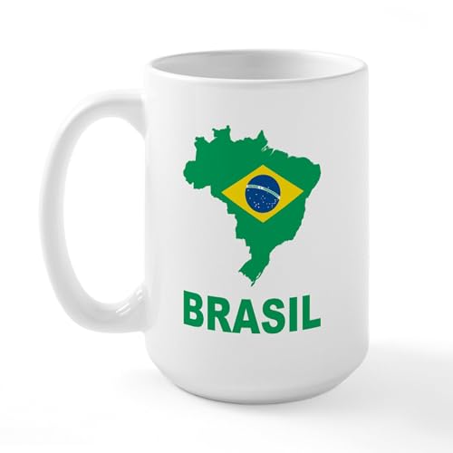 White - Brazil Large Mug