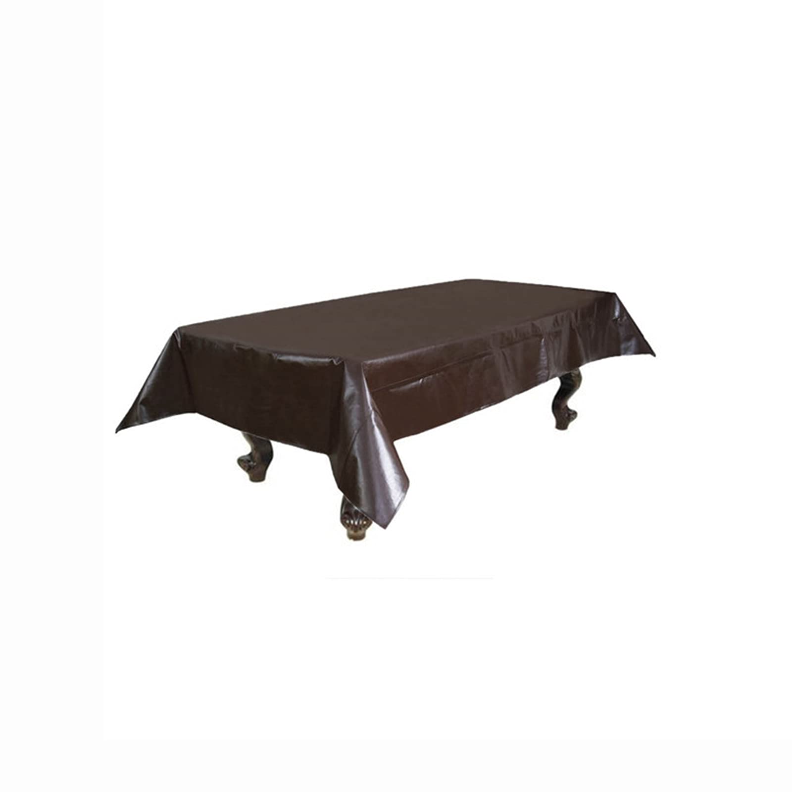 Waterproof & Dustproof Leather Billiard Table Cover for 7/8/9 Foot Pool Tables - Brown Premium Cloth Protector | Perfect for Home Game Rooms, Bars & Pool Halls