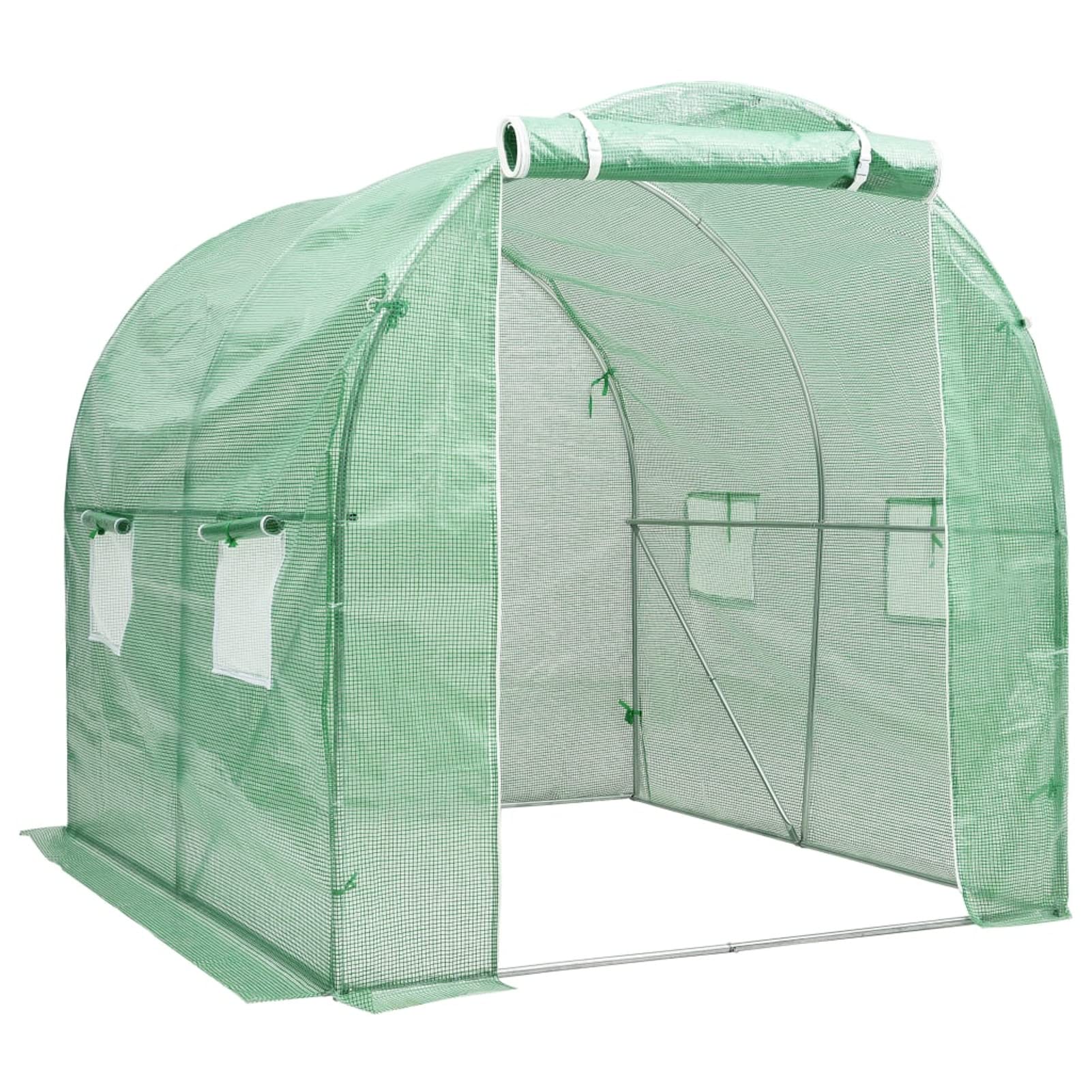 Festnight Walk-in Greenhouse for Outdoors - 43.1 ft² Thickened PE Cover Garden Greenhouse (78.7x78.7x78.7 Inches) - Perfect for Growing Vegetables, Flowers & Plants in Backyard, Patio or Yard