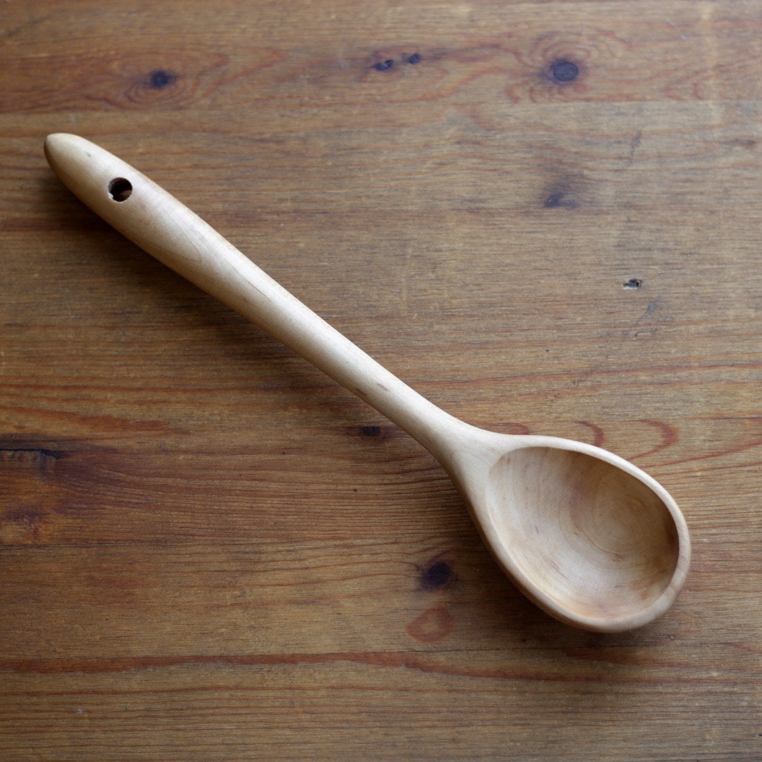 Handmade Wooden Spoon - Natural Kitchen Utensil for Cooking, Baking & Serving - Perfect for Home Chefs & Gourmet Cooking