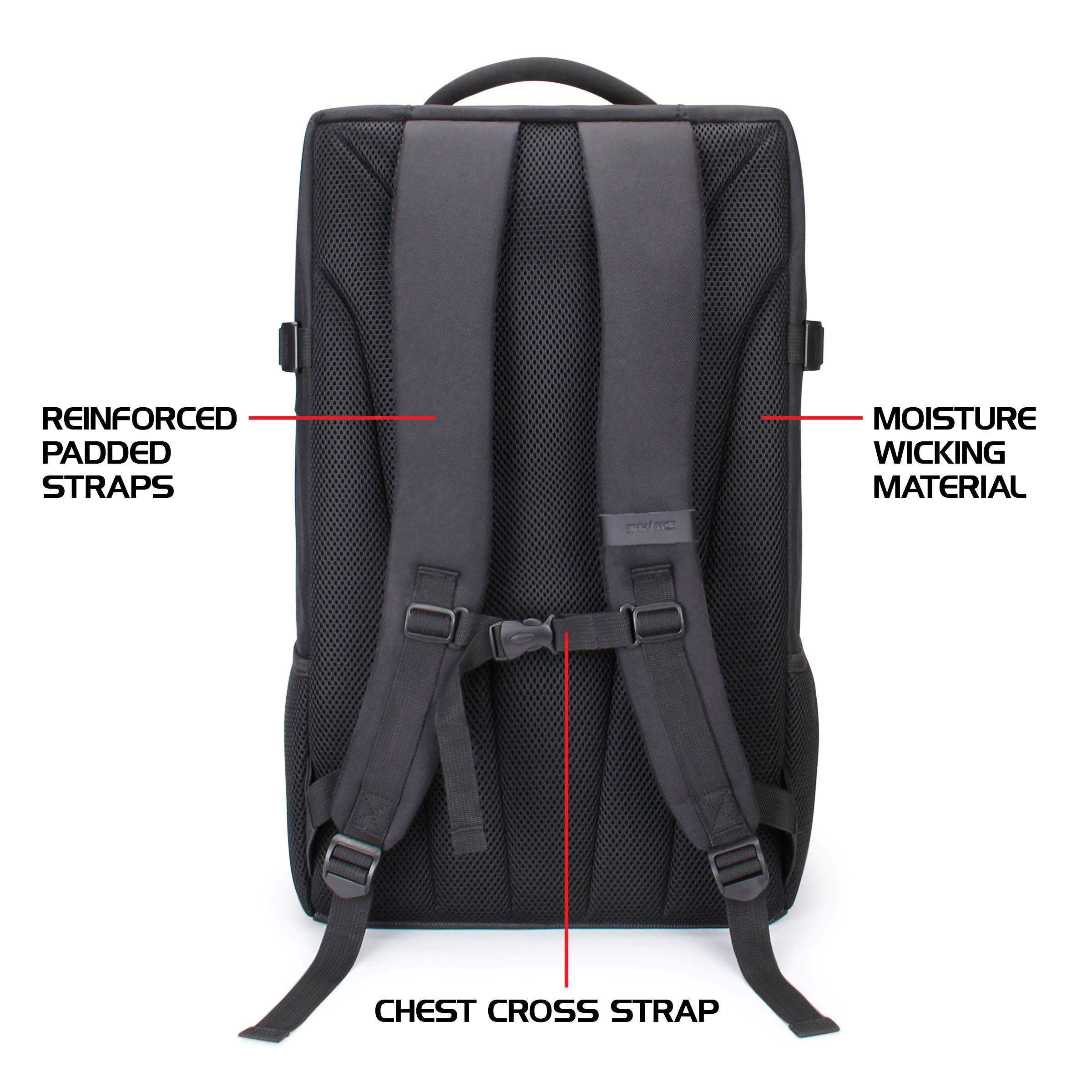 Premium Board Game Backpack - Heavy-Duty Rigid Storage Case with Padded Shoulder Straps & Carry Handle - Organizer Pockets for Dice, Cards & Accessories - Perfect for Tabletop RPGs, Game Nights & Travel Adventures