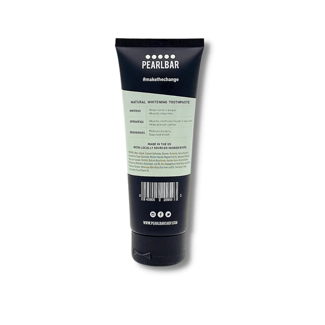 Natural Whitening Toothpaste with Charcoal & Bentonite Clay - Fresh Breath & Stain Removal for Daily Oral Care & Teeth Whitening
