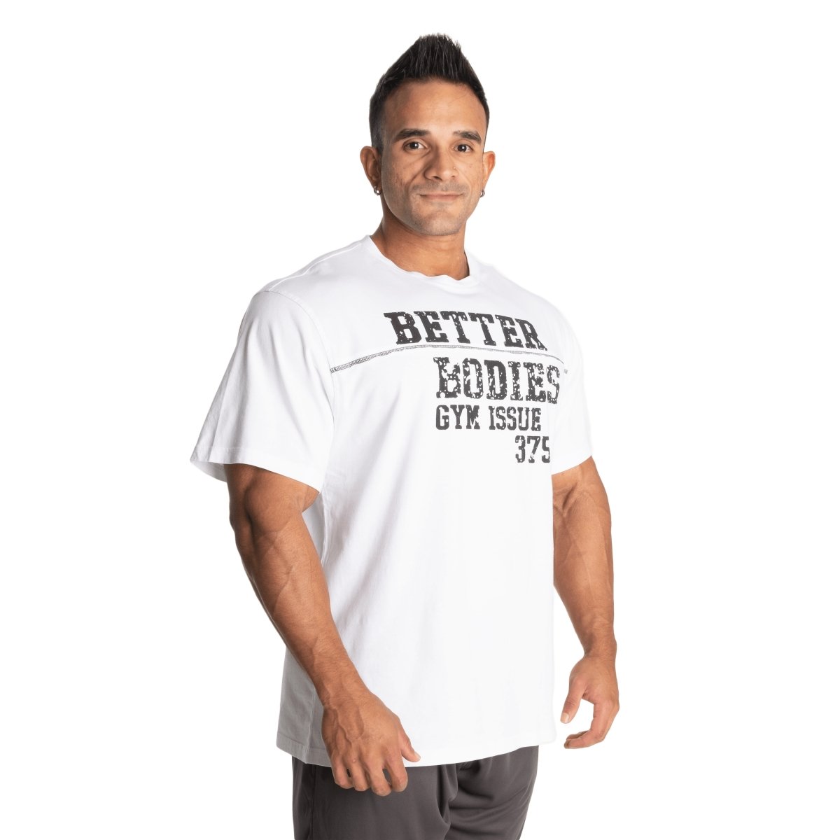 Better Bodies Union Original Tee - Premium Cotton Men's T-Shirt in White | Casual Wear, Street Style & Everyday Comfort