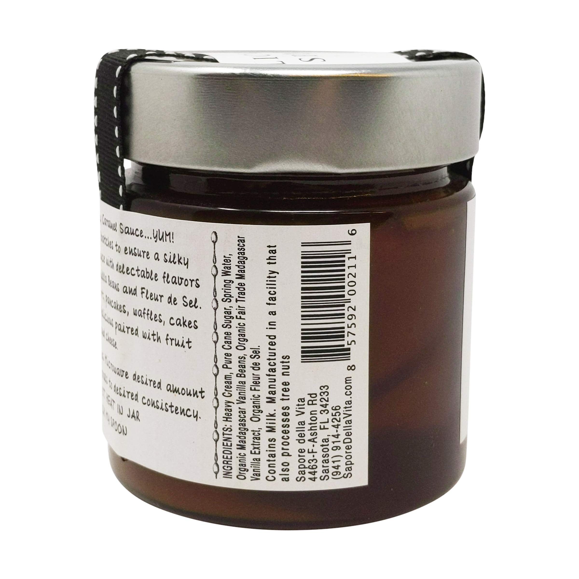 Premium Cardamom Rose Caramel Sauce - 10 oz Glass Jar | Gourmet Dessert Topping for Ice Cream, Pancakes & Coffee | Vegan & Gluten-Free
