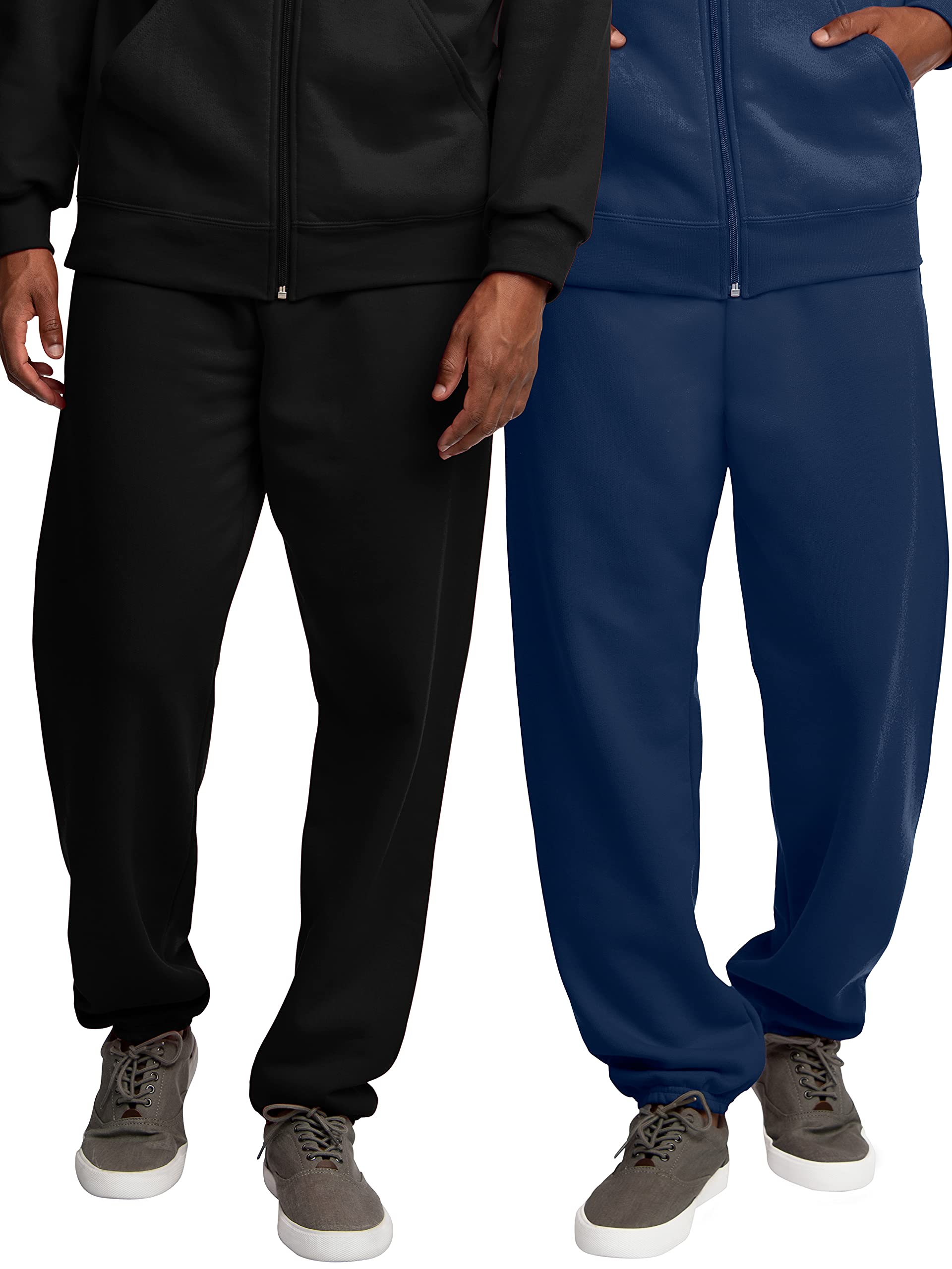 Fruit of the Loom Eversoft Fleece Sweatpants & Joggers with Pockets - Moisture Wicking, Breathable Fleece Pants for Men & Women (Sizes S-4X) - Perfect for Lounge, Workout, Yoga & Casual Wear