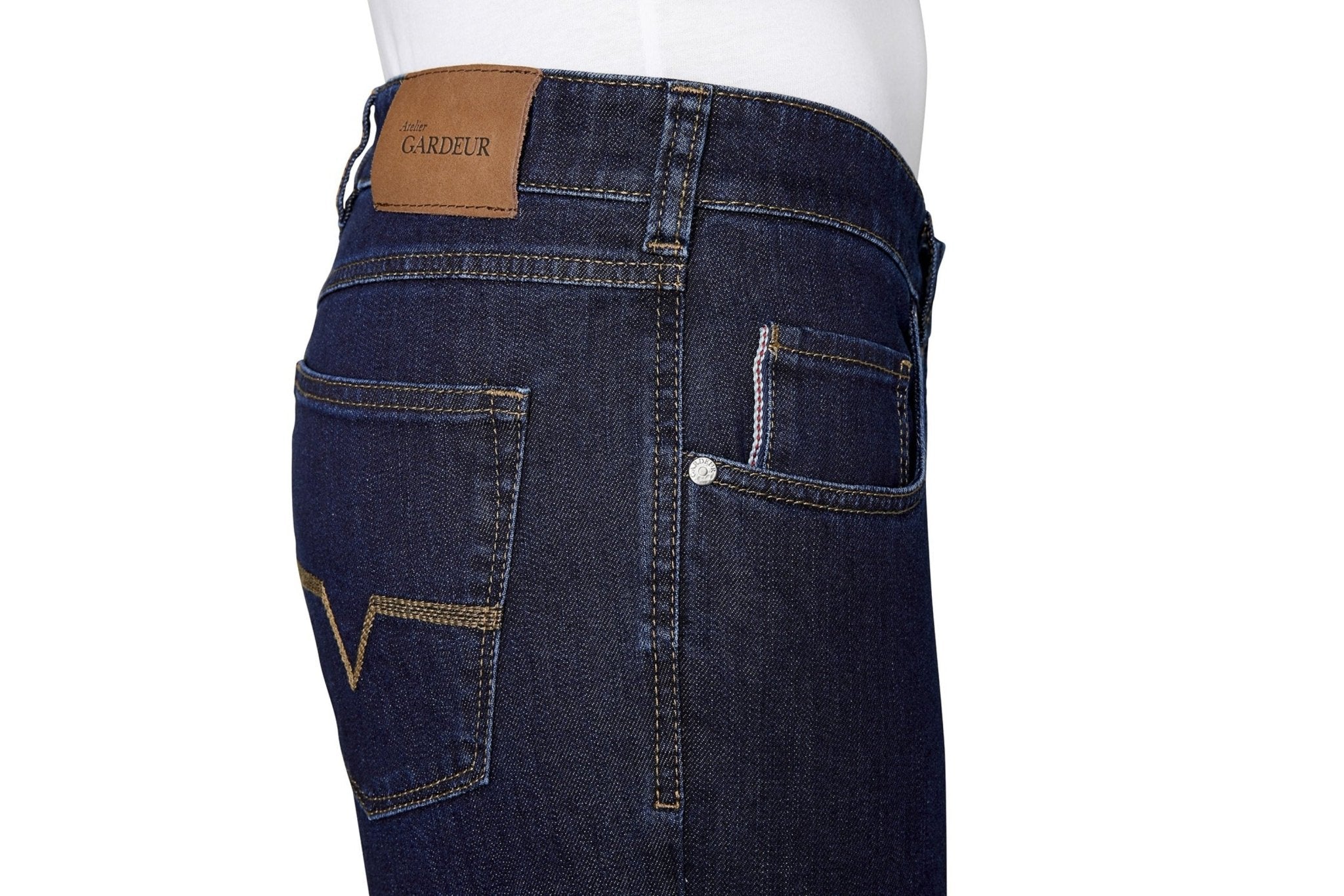 GARDEUR NEVIO Italian Denim Jeans for Men - 32 Inch Inseam, Slim Fit, Stretch Comfort | Perfect for Casual Wear, Office & Night Out