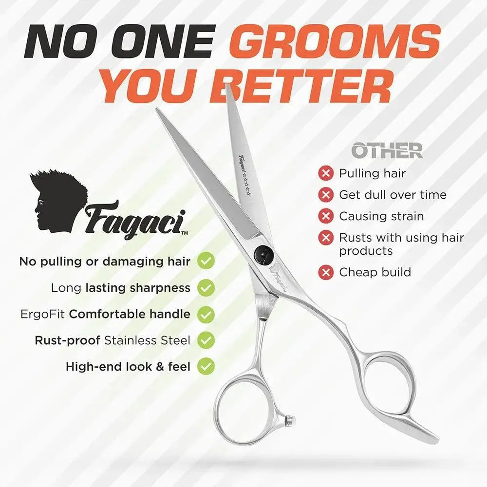 Professional Hair Cutting Scissors - Barber Shears for Precision Haircuts - Salon-Grade Stainless Steel Scissors for Stylists & Home Use - Perfect for Hairdressing, Trimming & Thinning