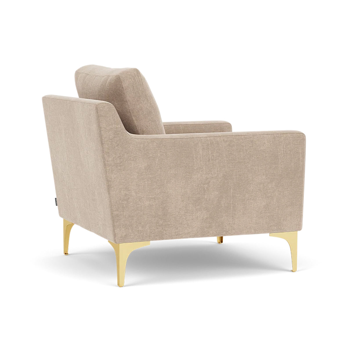 Astha Fabric Armchair - Modern Upholstered Accent Chair for Living Room, Bedroom & Office - Comfortable Lounge Chair with Soft Fabric & Sturdy Frame
