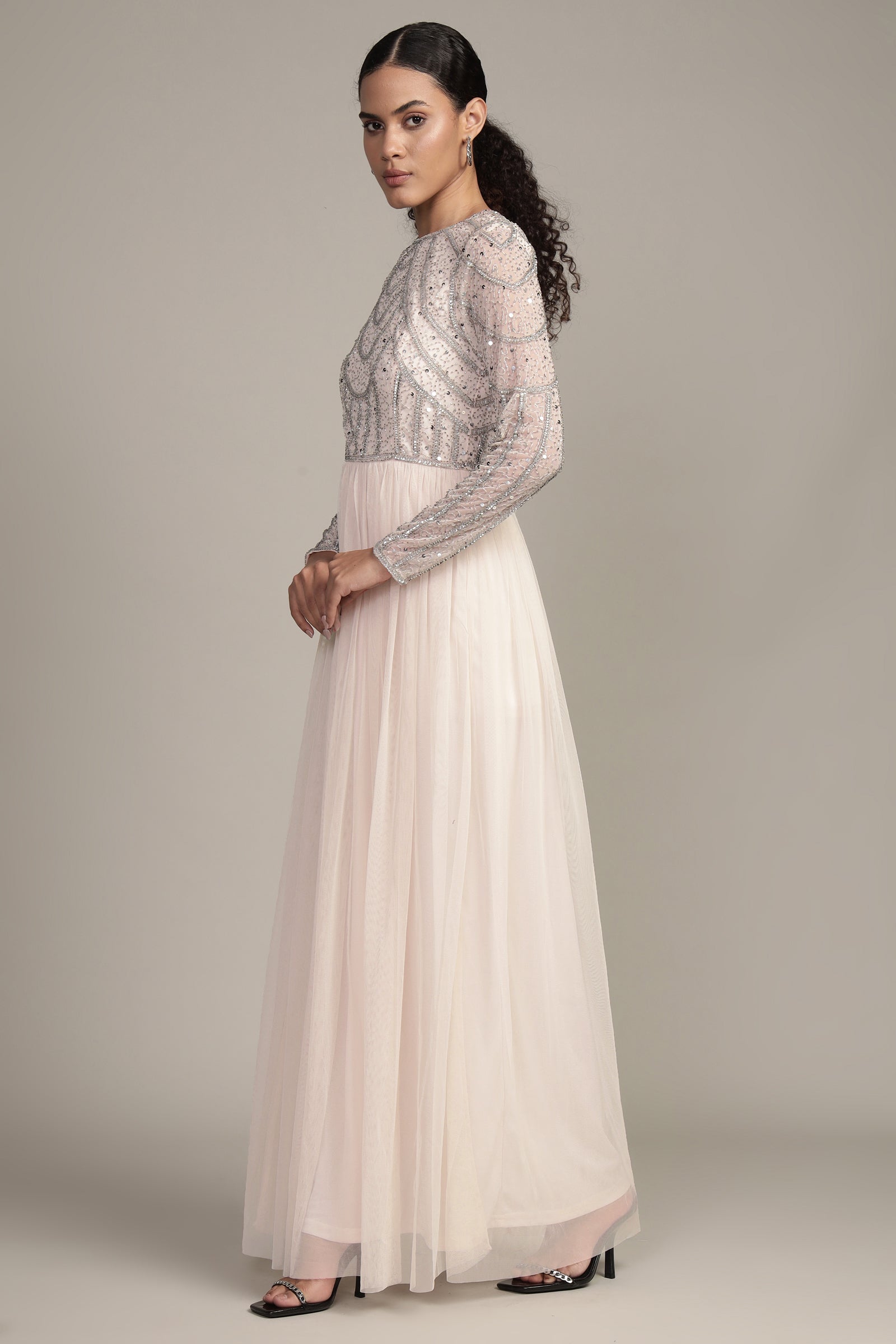 Ellie Maxi Dress in Powder Pink - Flowy Long Summer Dress for Women, Elegant Boho Style, Perfect for Beach, Vacation & Casual Outings