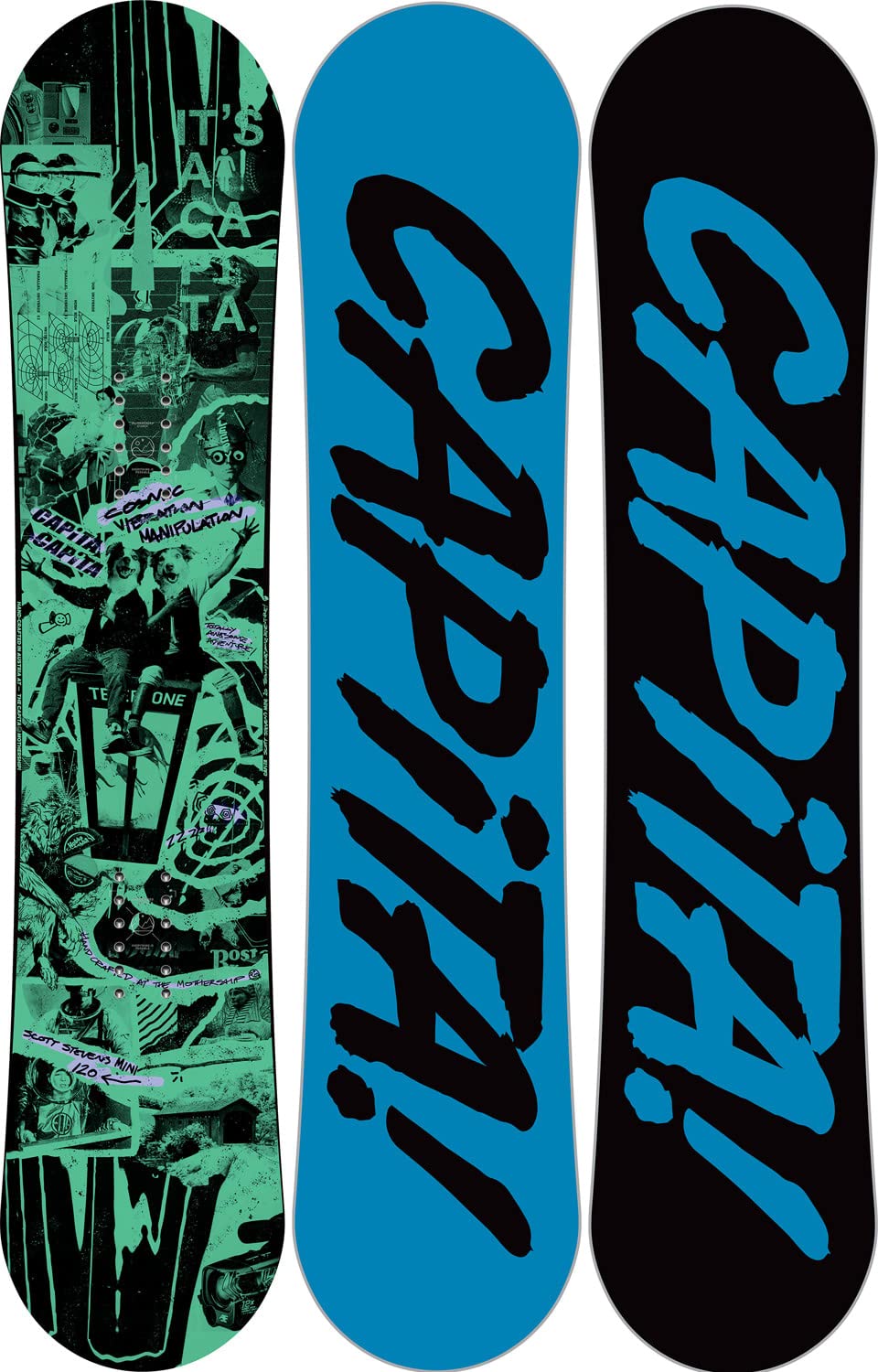 CAPiTA Scott Stevens Mini Youth Snowboard - Kids Snowboard for Boys & Girls | Perfect for Young Riders, Beginners & Park Tricks | Ideal for Snowboarding Lessons & Mountain Adventures