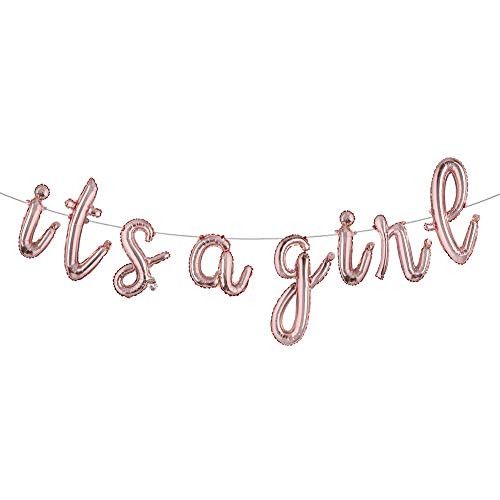 L Its a Girl Rose Gold