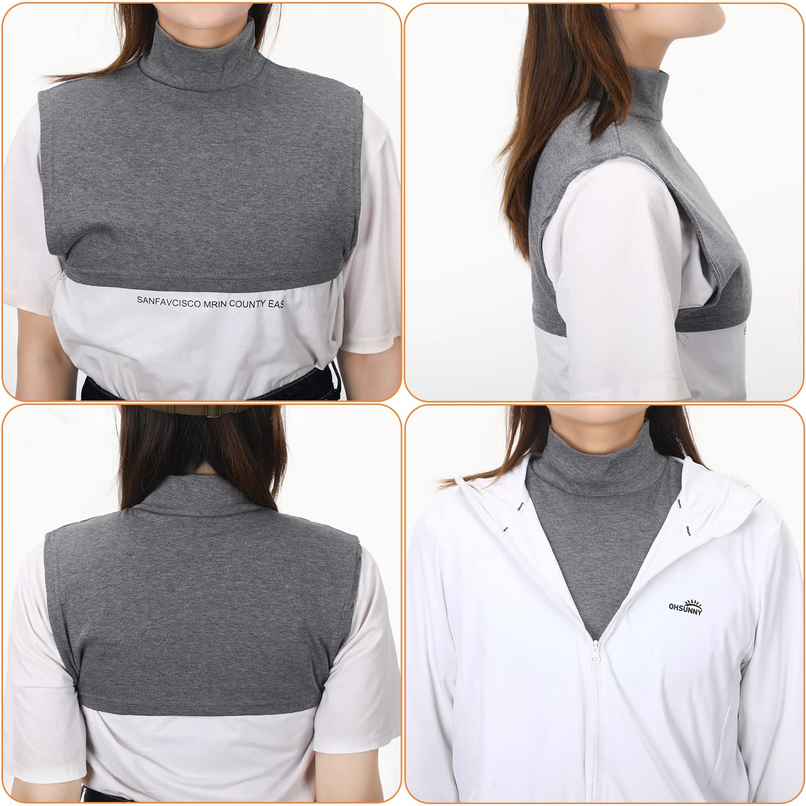 SATINIOR Women's Detachable Faux Turtleneck Collar - Warm Mock Blouse Neck Piece for Layering, Winter Fashion Accessory | Perfect for Office Wear, Date Night & Cold Weather Outfits