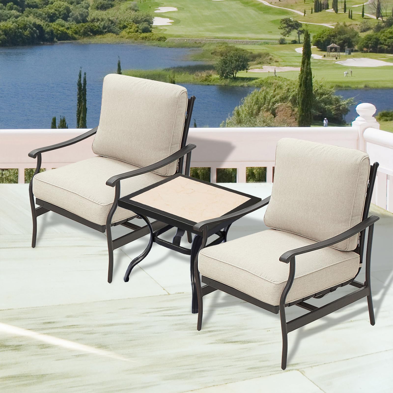 Modern Outdoor Bistro Set with 5.1