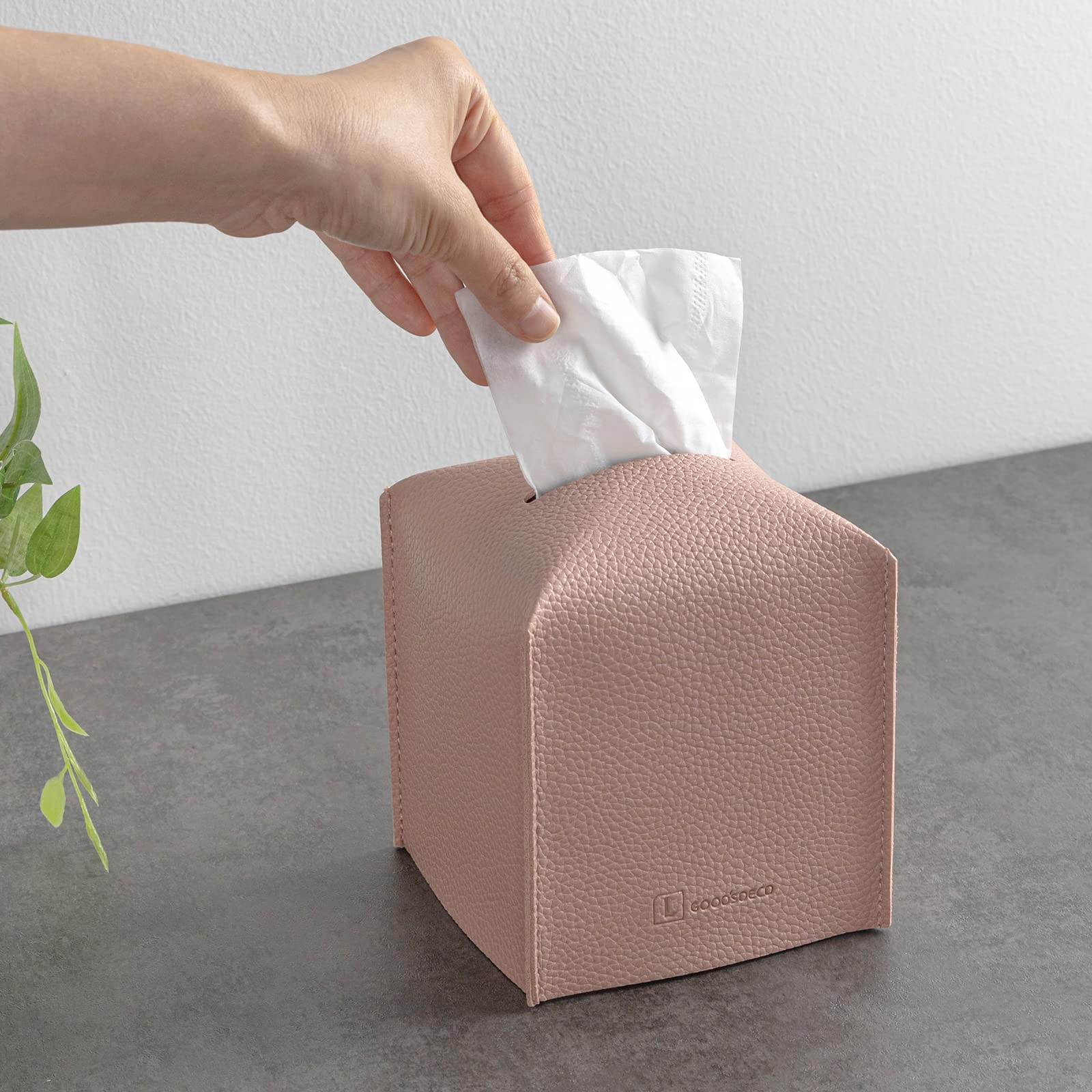 Premium PU Leather Tissue Box Cover Holder - Modern Decorative Storage Cube for Facial Tissues | Stylish Home, Office & Bathroom Vanity Organizer | Perfect for Living Room, Bedroom & Guest Bath Decor