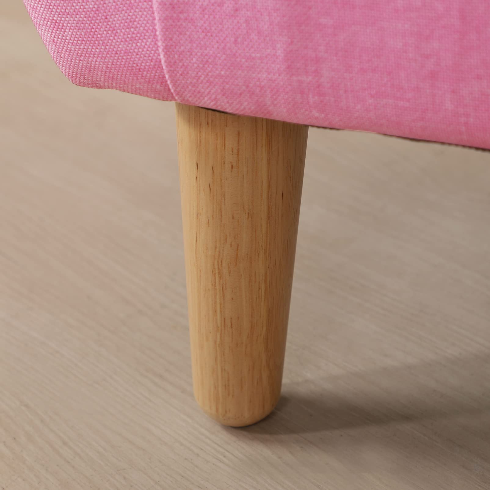 **Gifun Kids Sofa Chair - 30 Inch Pink 2-Seater Upholstered Couch with Linen Fabric & Wooden Frame for Boys & Girls - Perfect for Playroom, Nursery, or Bedroom**