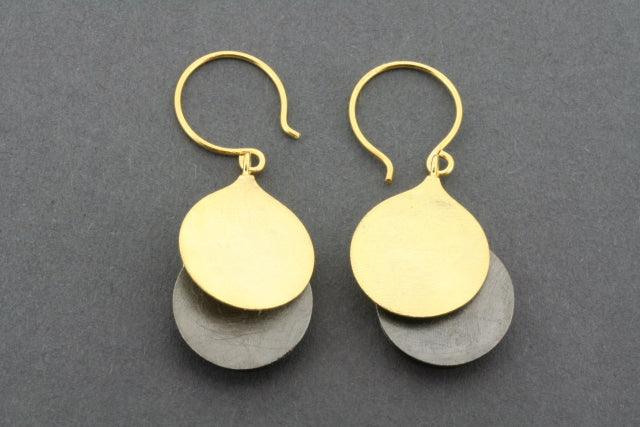 Oxidized & Gold Plated Lulu Earrings - Vintage Boho Dangle Earrings for Women - Perfect for Parties, Weddings & Everyday Wear