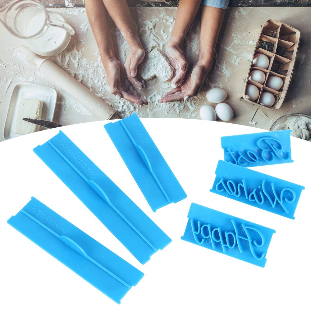 Premium Cake Embosser Set - 3PC Handwriting Letter & Design Stamps for DIY Cake Decorating | Wedding, Birthday Party Baking Tools | Perfect for Fondant, Buttercream & Chocolate Molds