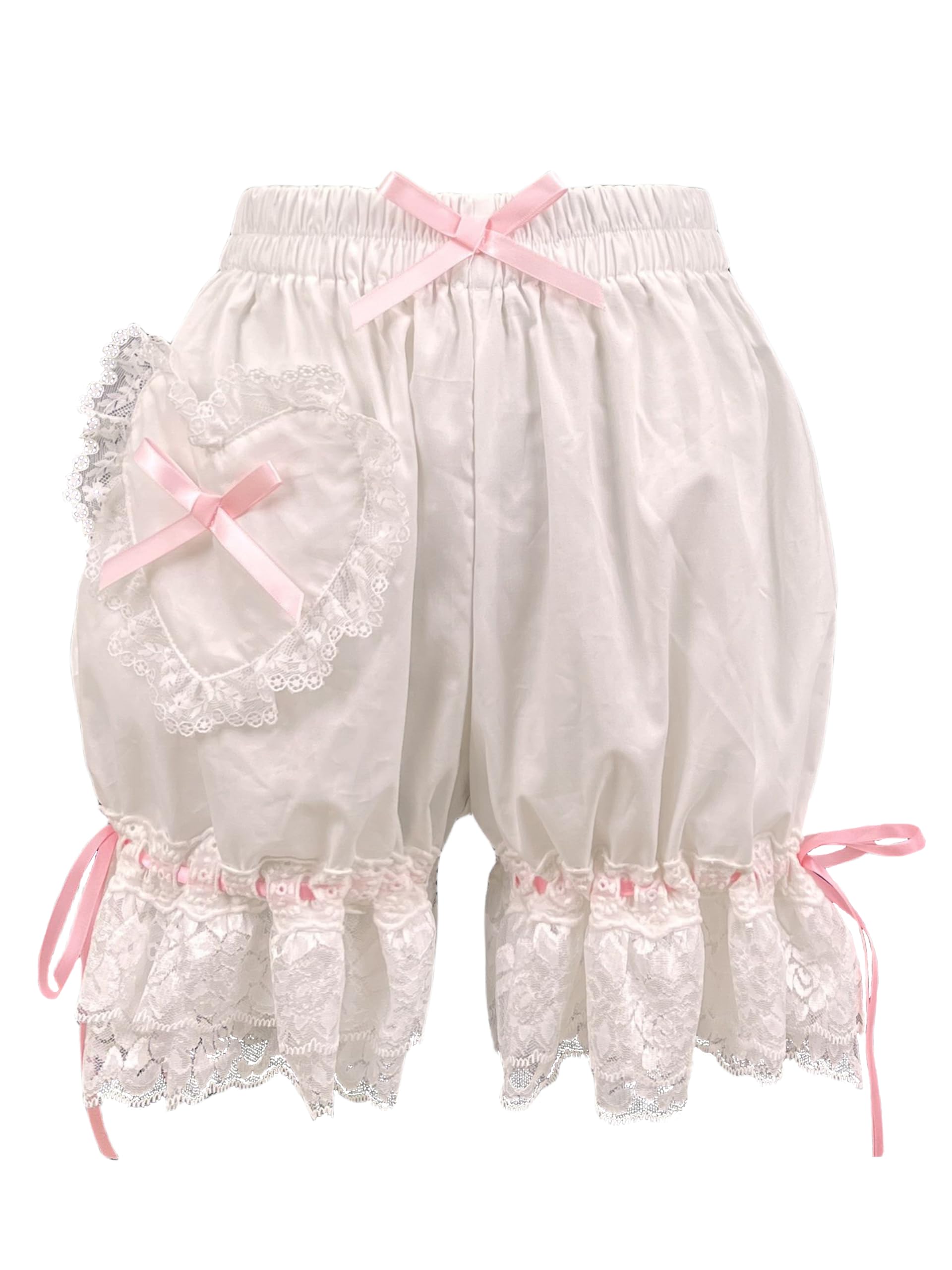 Women's & Girls' Lolita Bloomers - Cute Maid Ruffle Pumpkin Shorts for Cosplay & Kawaii Fashion | Perfect for Anime Conventions, Halloween Costumes & Lolita Outfits