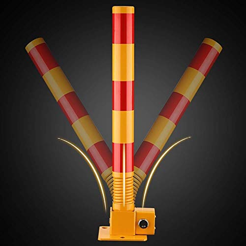 Foldable Parking Barriers with Lock - Heavy Duty Parking Bollards for Driveways, Garages & Parking Lots | Secure & Durable Parking Locks for Vehicle Protection
