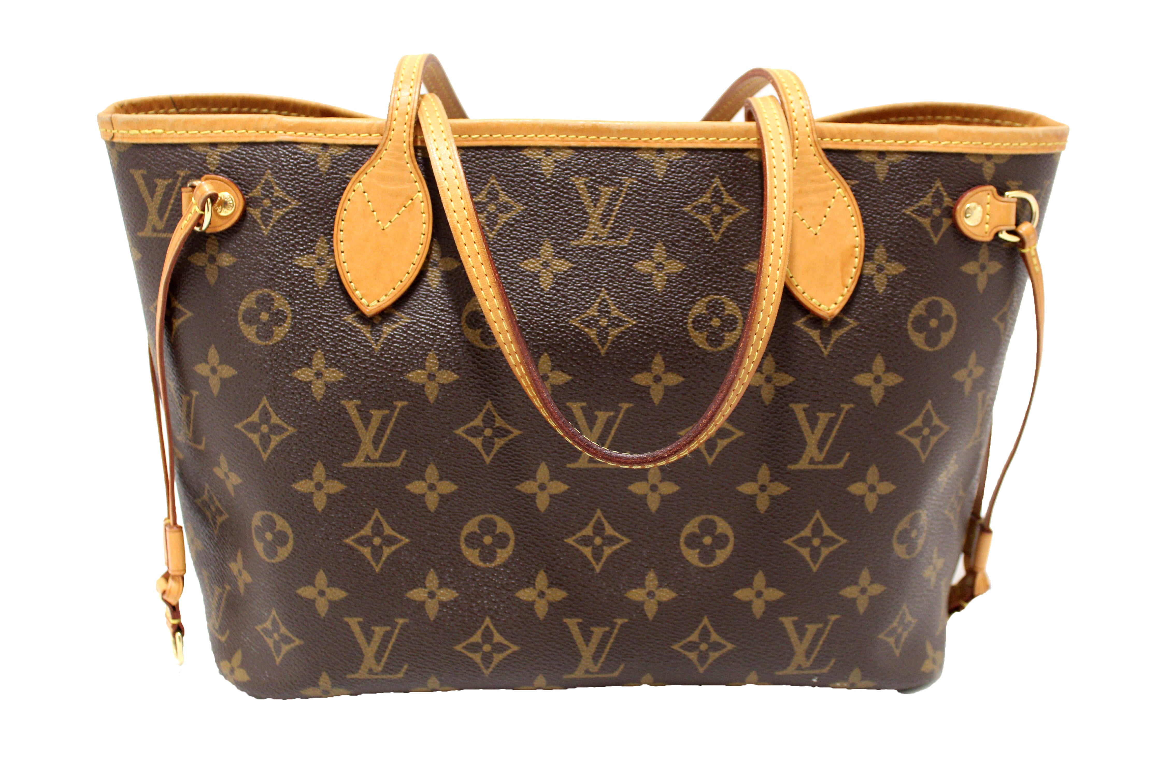 Authentic Louis Vuitton Monogram Neverfull PM Tote Bag - Luxury Designer Shoulder Handbag for Women, Perfect for Work, Travel & Everyday Use