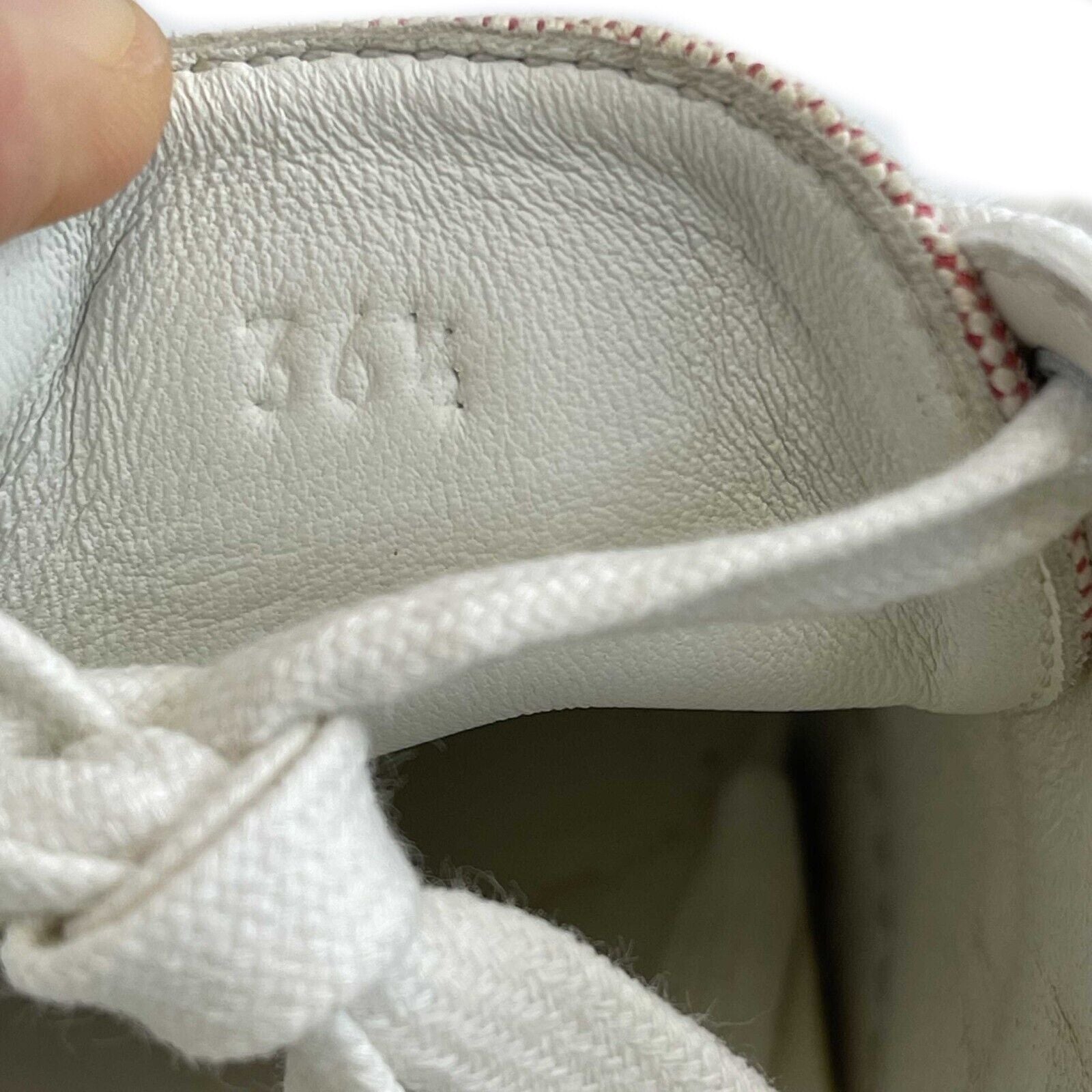 Hermes Deep Sneaker Women's Low Top Casual Shoes - White, Red, Black | Size 36.5 (US 6.5) | Includes Original Box | Perfect for Everyday Wear, Street Style & Fashion Outfits