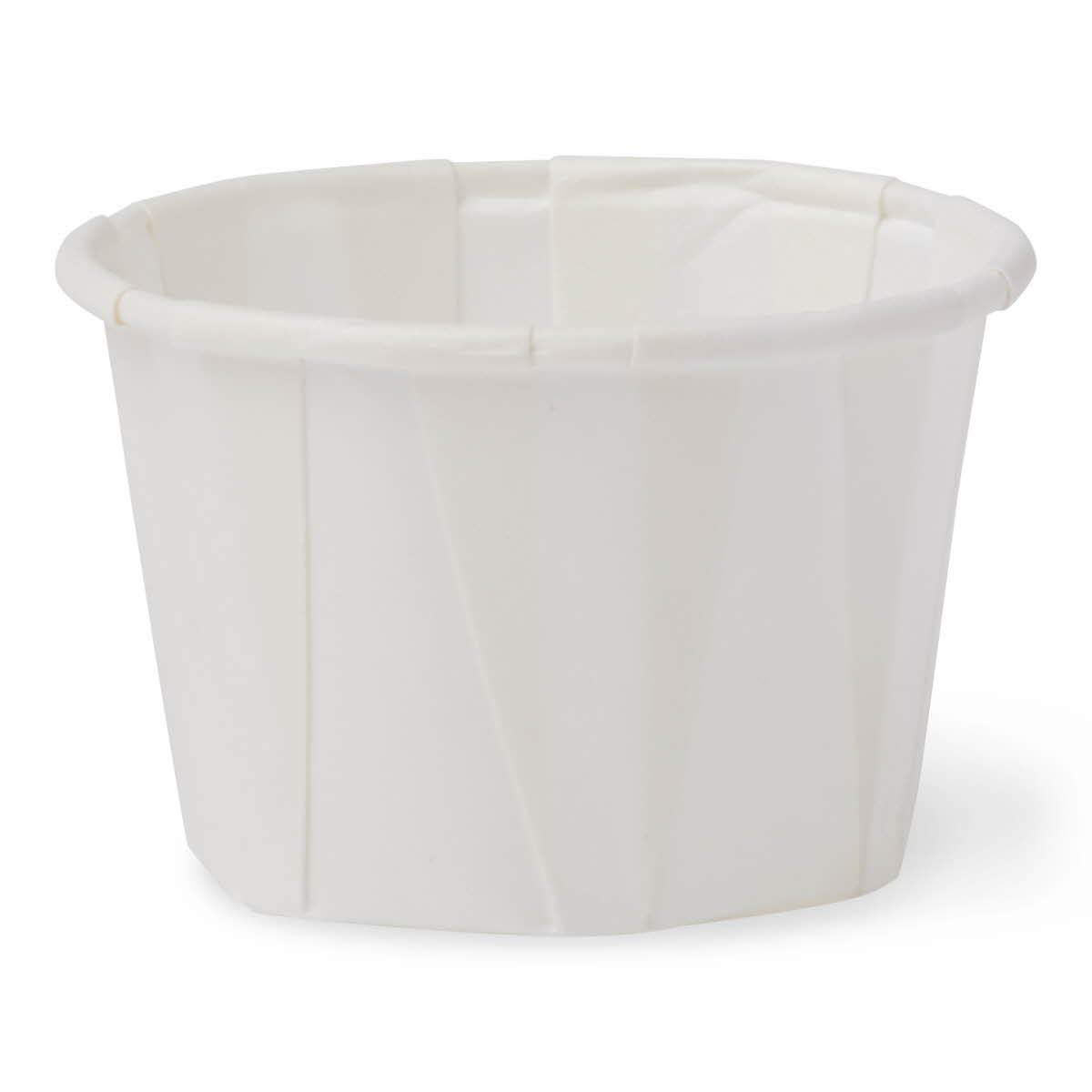 Medline Disposable Paper Souffle Cups 1 oz - Pack of 5000 | Small Portion Cups for Condiments, Dressings & Medications | Ideal for Restaurants, Hospitals & Home Use