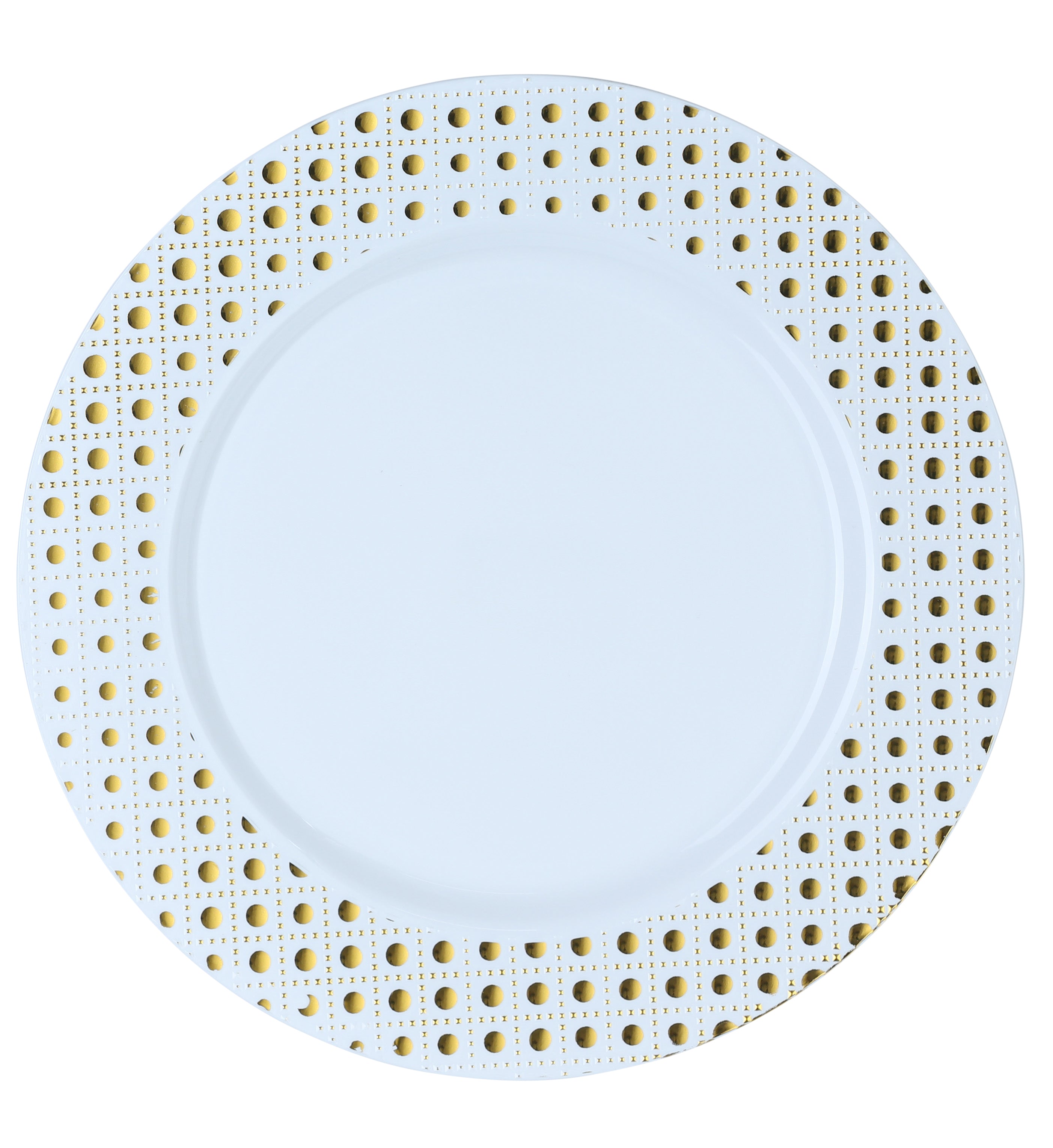 White and Gold Plastic Party Bundle - 12 Pack Decorative Spheres for Birthday, Wedding & Holiday Decorations - Perfect for Centerpieces, Table Scatters, and Event Styling
