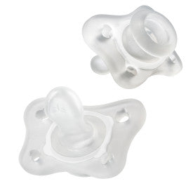 Chicco PhysioForma Silicone Mini Orthodontic Pacifier for Newborns 0-2 Months - 2 Pack - Soothing Baby Pacifier for Sleep & Comfort - BPA-Free Infant Pacifiers for Breastfed Babies