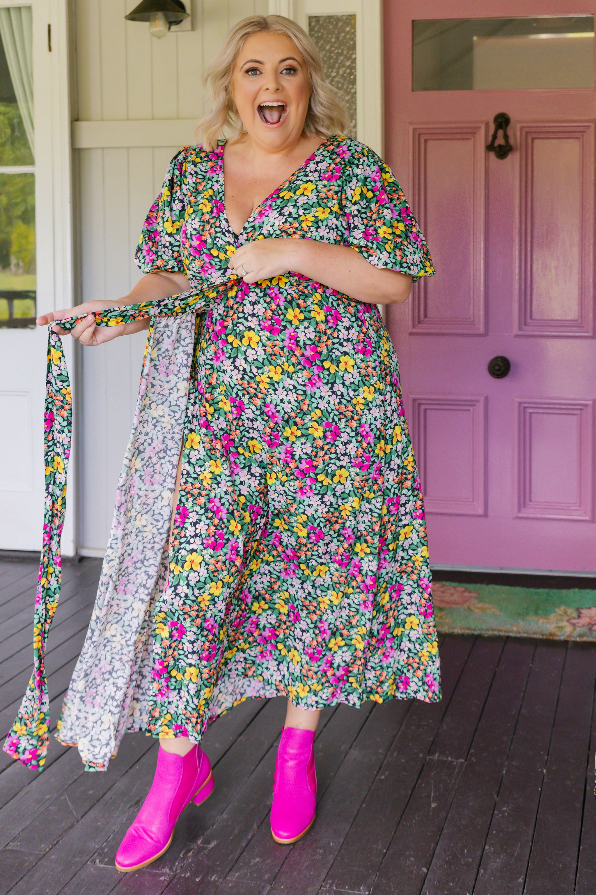Hallie Maxi Dress - Floral Print Summer Dress for Women | Perfect for Garden Parties, Beach Vacations & Casual Outings