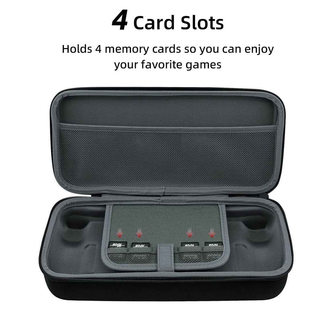Steam Deck Protective Pouch Storage Bag - Durable Black Case (GP 807) for Travel & Gaming Accessories Organization
