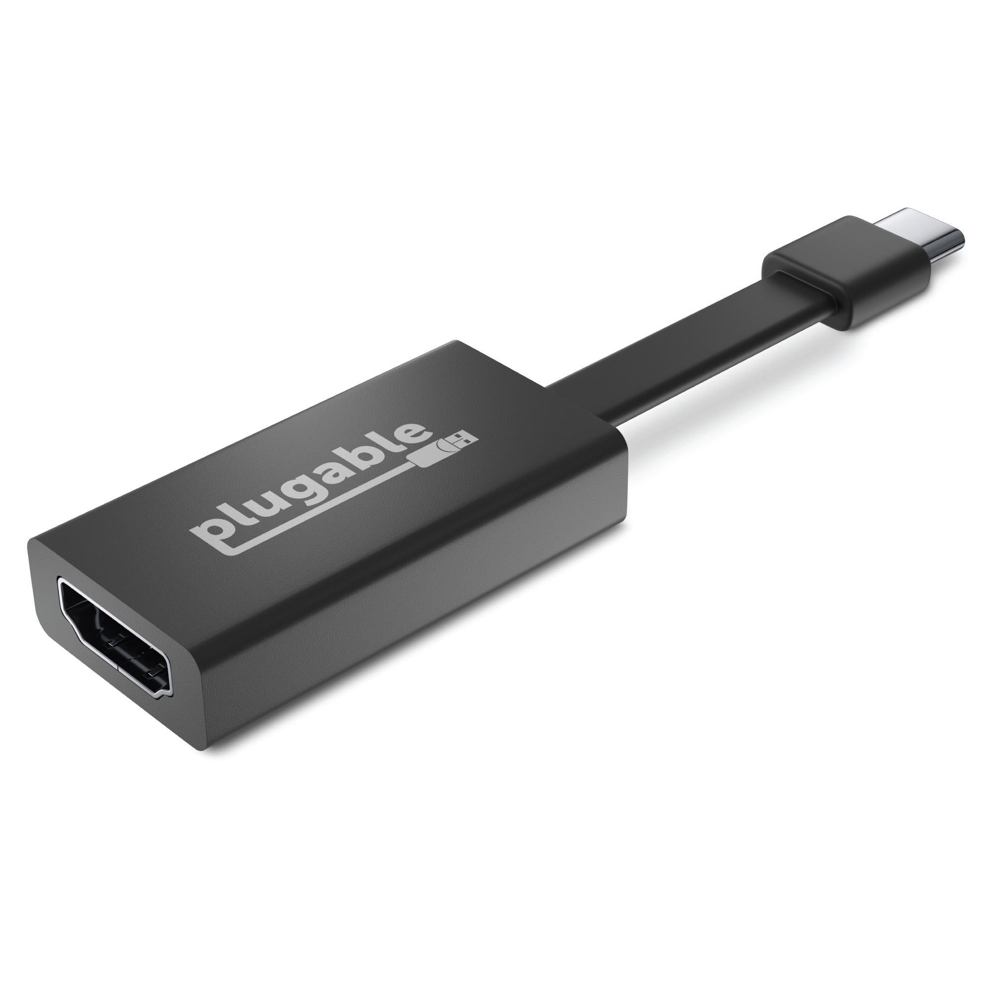 Plugable USB C to HDMI Adapter 4K 60Hz - Thunderbolt 3 Compatible for MacBook Pro/Air, Dell XPS, HP, Lenovo - Connect Monitor, TV, Projector for Work & Entertainment