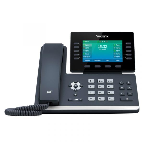 Yealink T54W IP Phone with Power Adapters - HD VoIP Business Phone for Office, Call Center & Remote Work