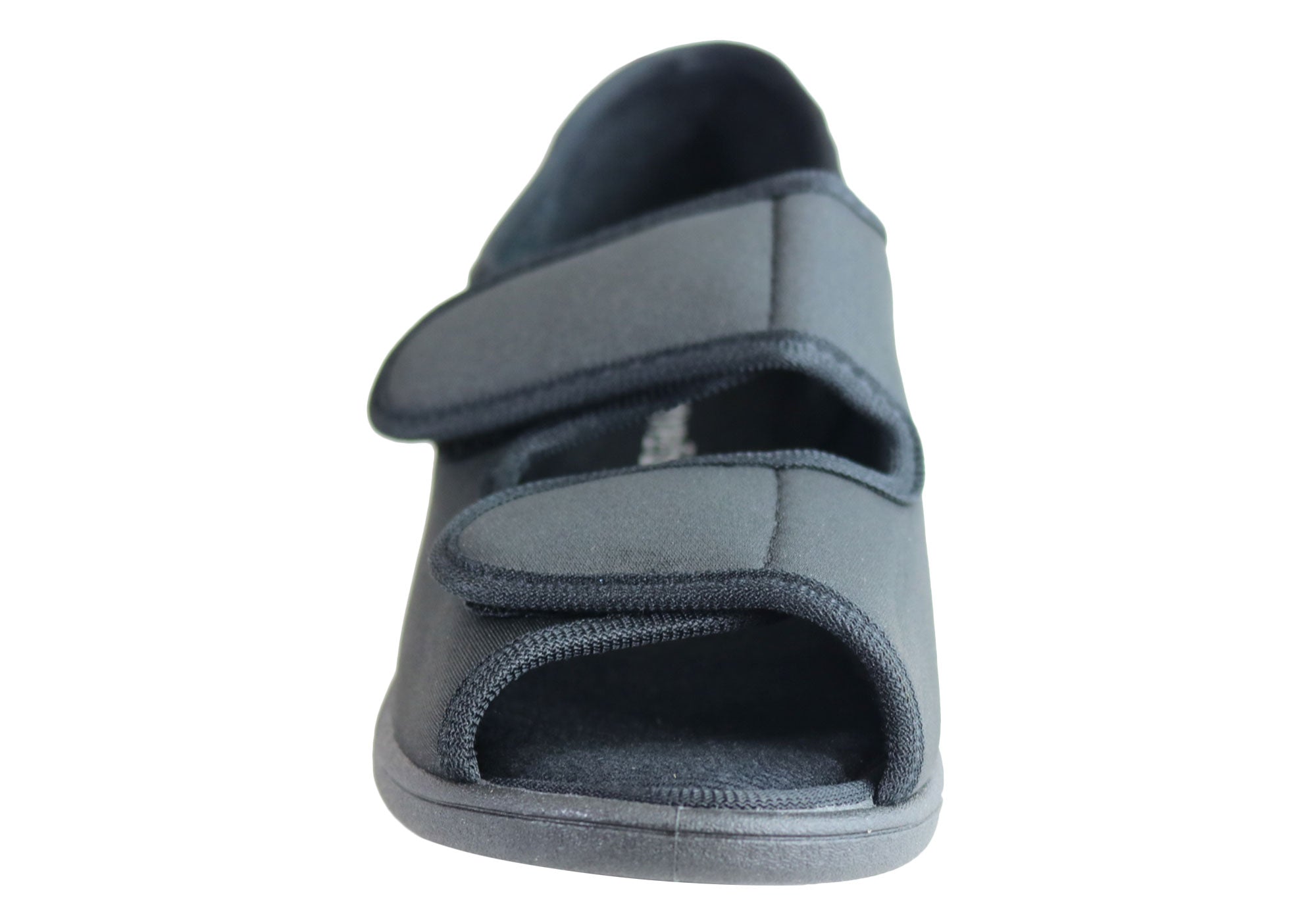 Homyped Anika Women's Comfortable Wide Fit Adjustable Open Toe Slippers - Soft House Shoes for Relaxing at Home, Spa & Indoor Use