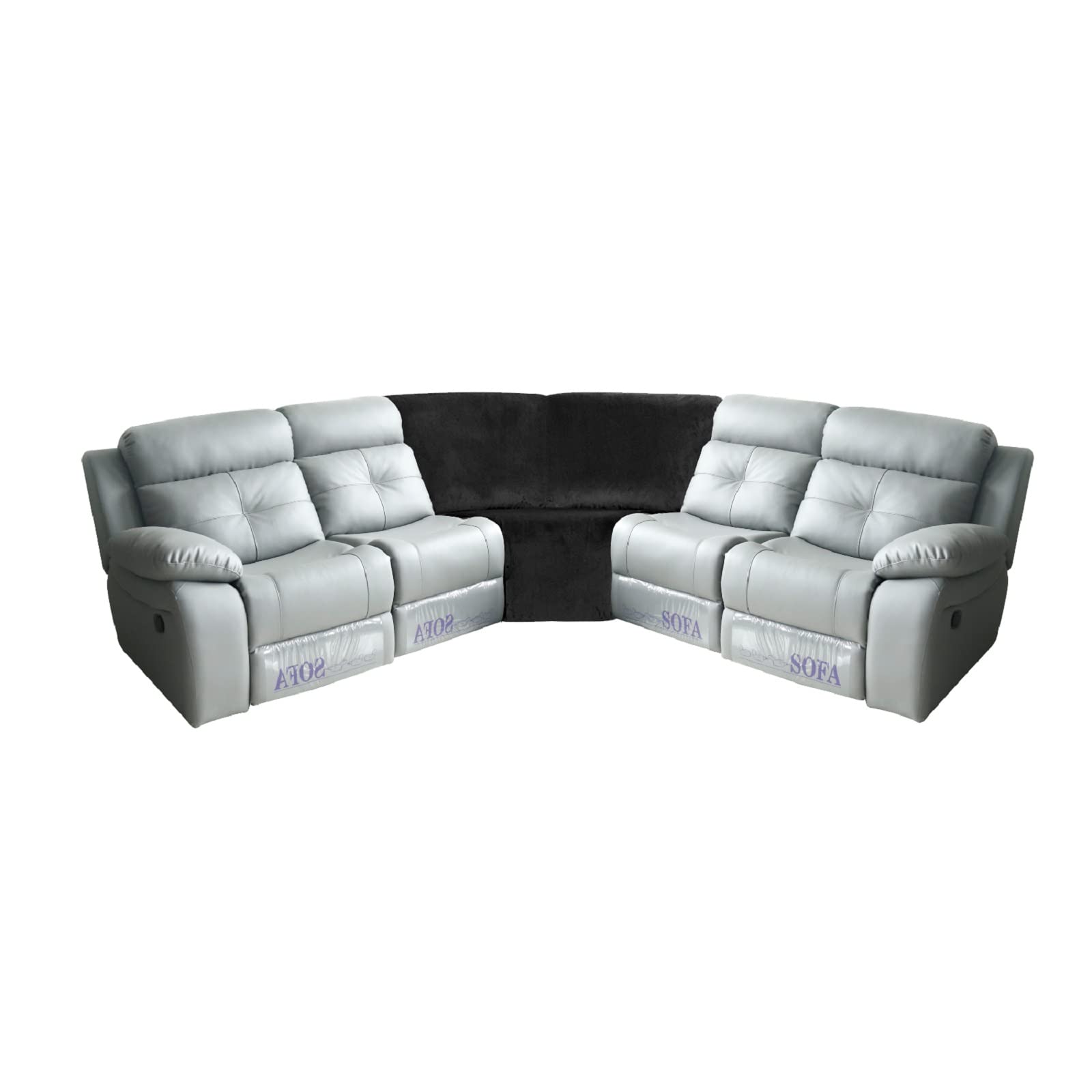 Premium Velvet Recliner Sofa Cover - Universal Stretch Slipcover with Anti-Slip Elastic Straps for Living Room, Pets & Home Decor (Black) | Perfect for Sectional Couches, Dog Protection & Furniture Refresh