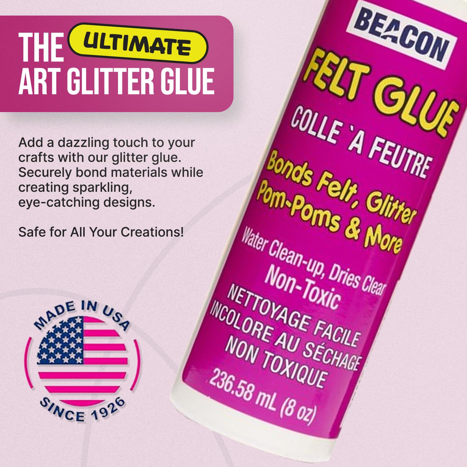8oz Felt Glue - Strong Adhesive for DIY & Craft Projects