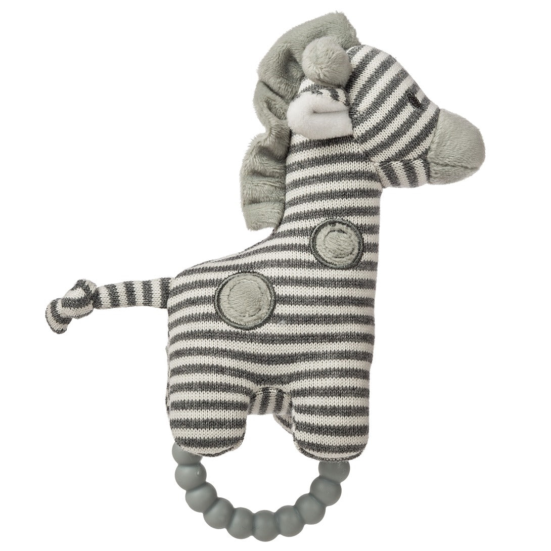 Mary Meyer Baby Teether Rattle - Soft Chew Toy for Soothing Teething Pain | BPA-Free Infant Sensory Toy for Newborns & Toddlers | Perfect for On-the-Go, Playtime & Developmental Stimulation