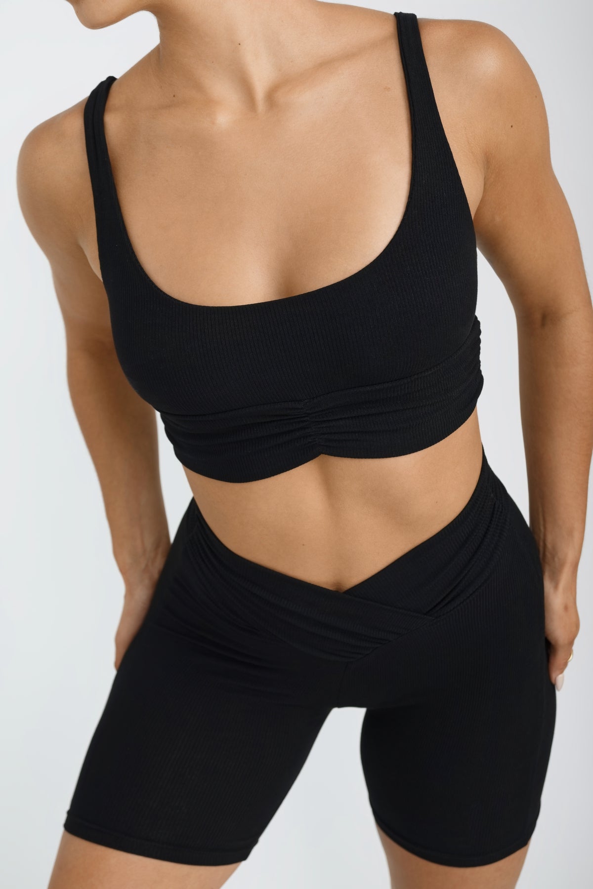Stylish Black Demi Crop Top for Women | Trendy Short Shirt | Perfect for Casual Outfits, Parties & Summer Fashion