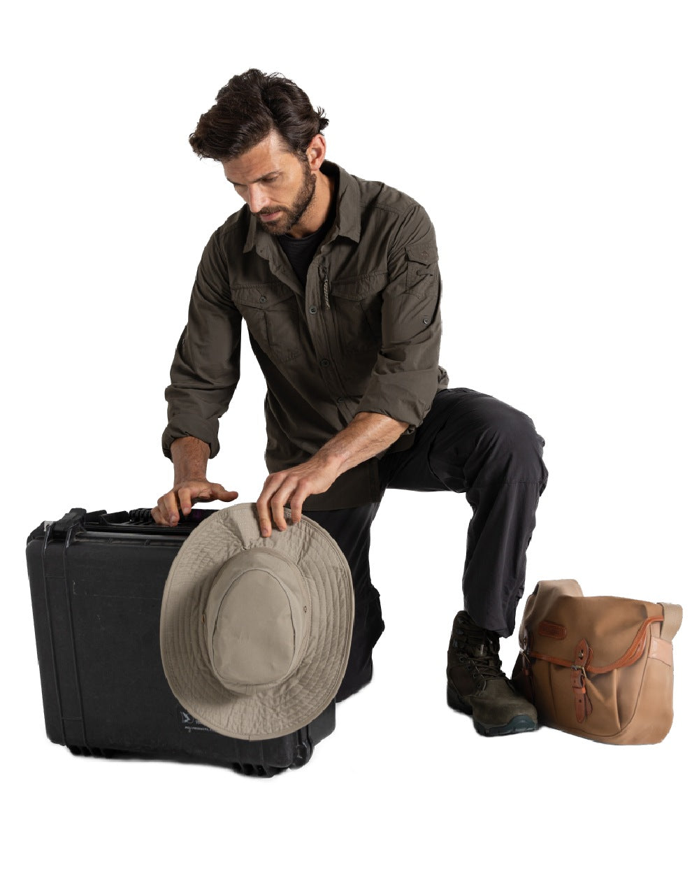 Craghoppers Men's NosiLife Adventure Long Sleeve Shirt III - Bug Repellent Travel & Hiking Shirt for Outdoor Adventures