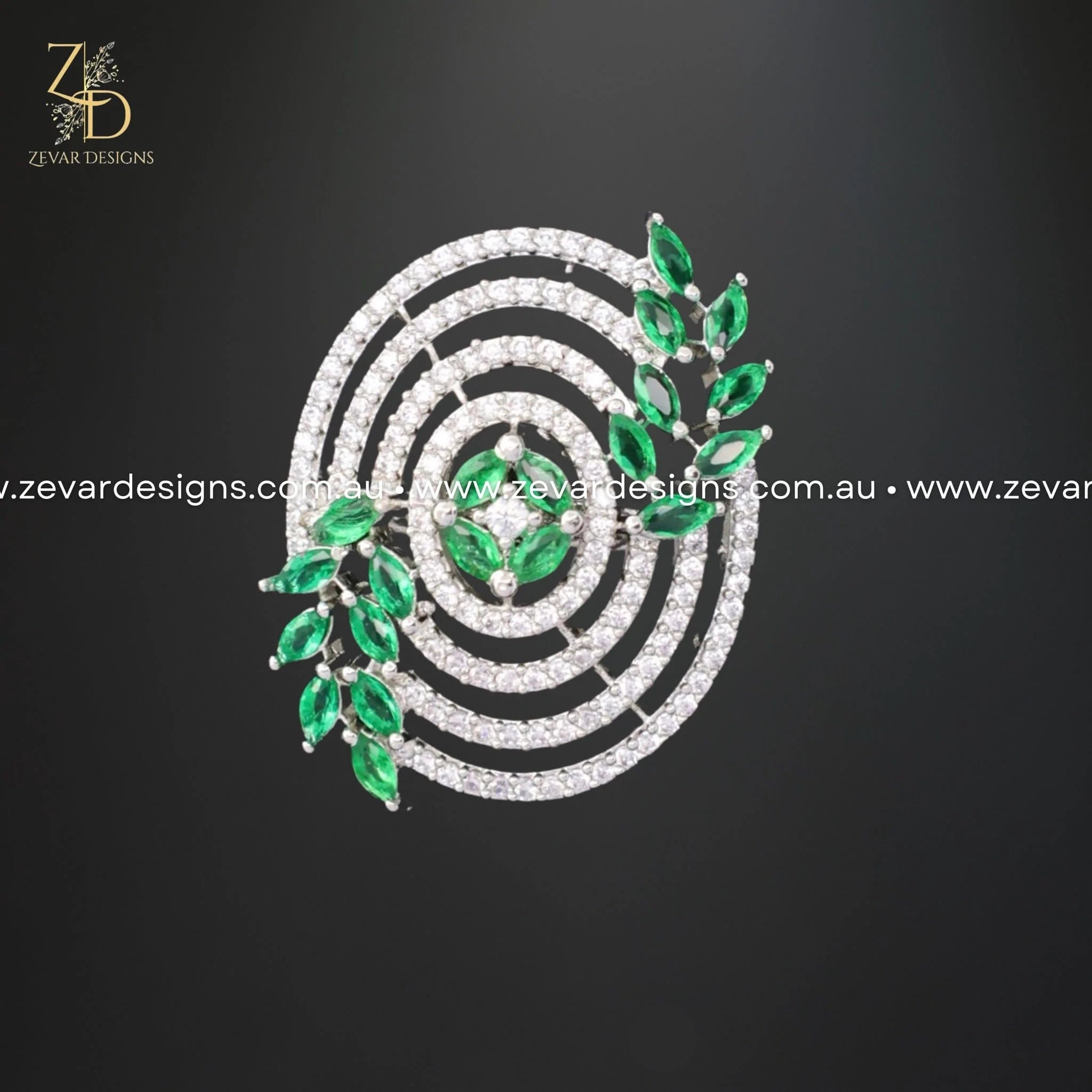 Zircon Green Engagement Ring for Women - Durable & Elegant Wedding Band, Perfect for Proposals, Anniversaries, and Special Occasions