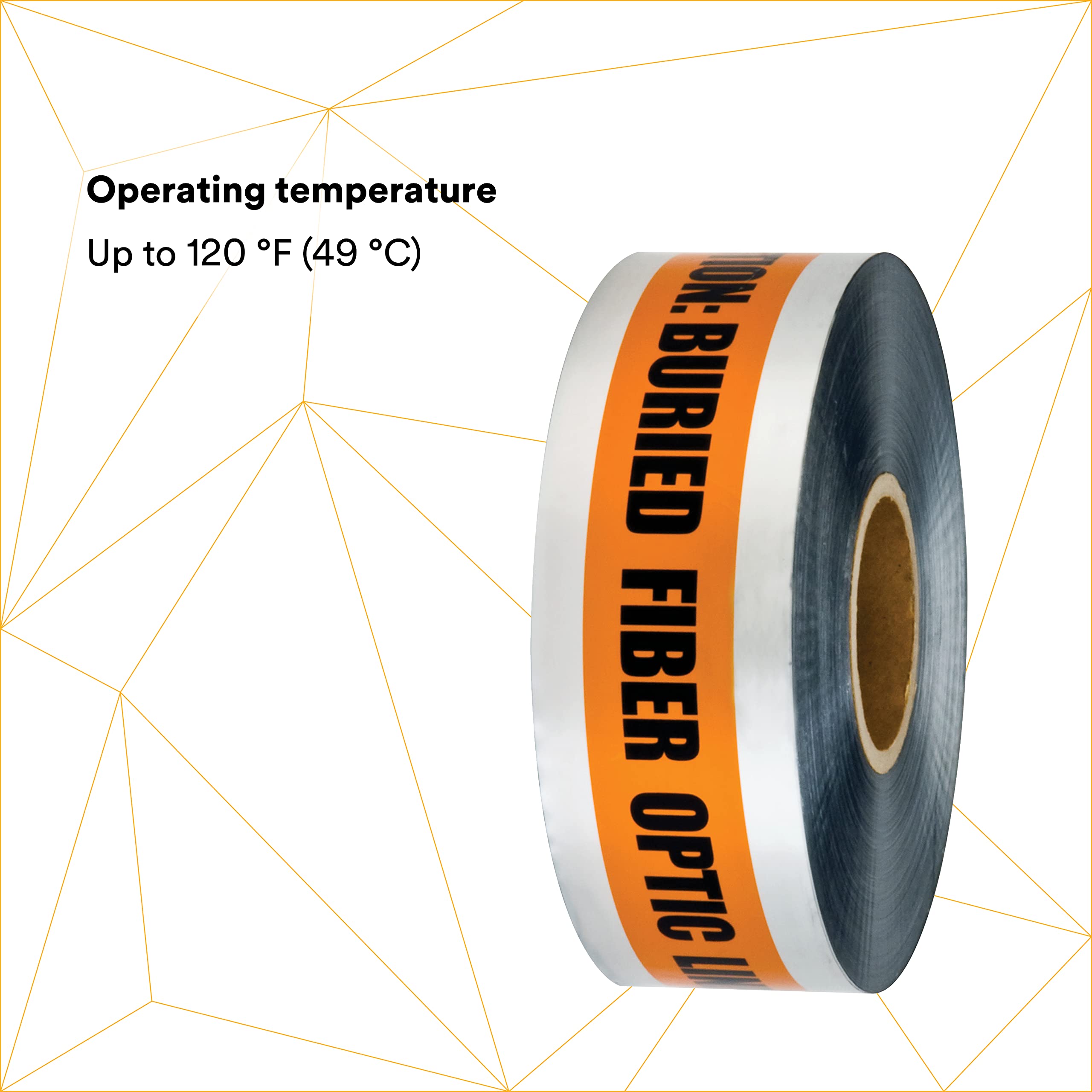 3M Scotch Detectable Buried Barricade Tape 407 - 3
