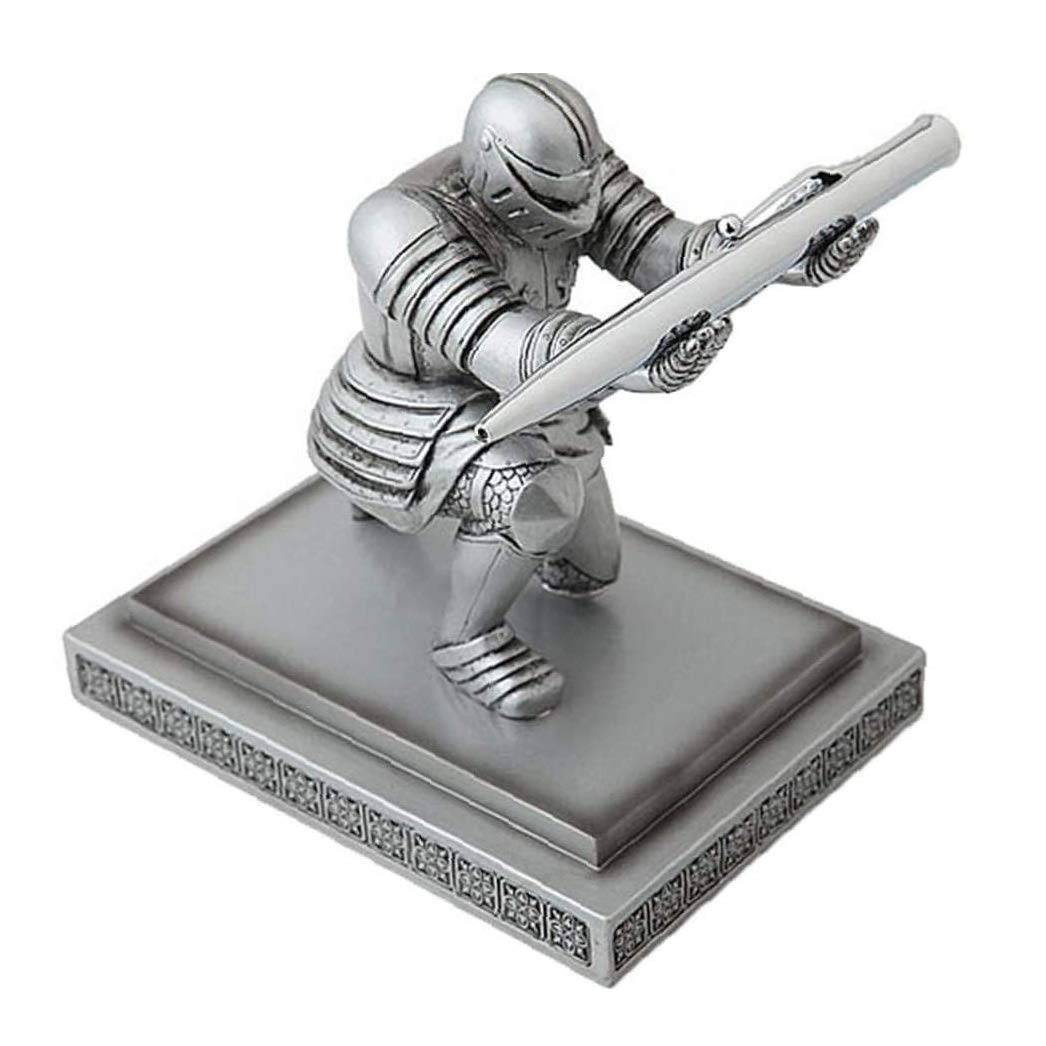 GANFANREN Medieval Knight Themed Desk Organizer - Stylish Pen Holder & Stationery Storage Box for Students, Office & Home Decor - Perfect Gift for Writers & Collectors (Use in Study Rooms, Offices & Workspaces)