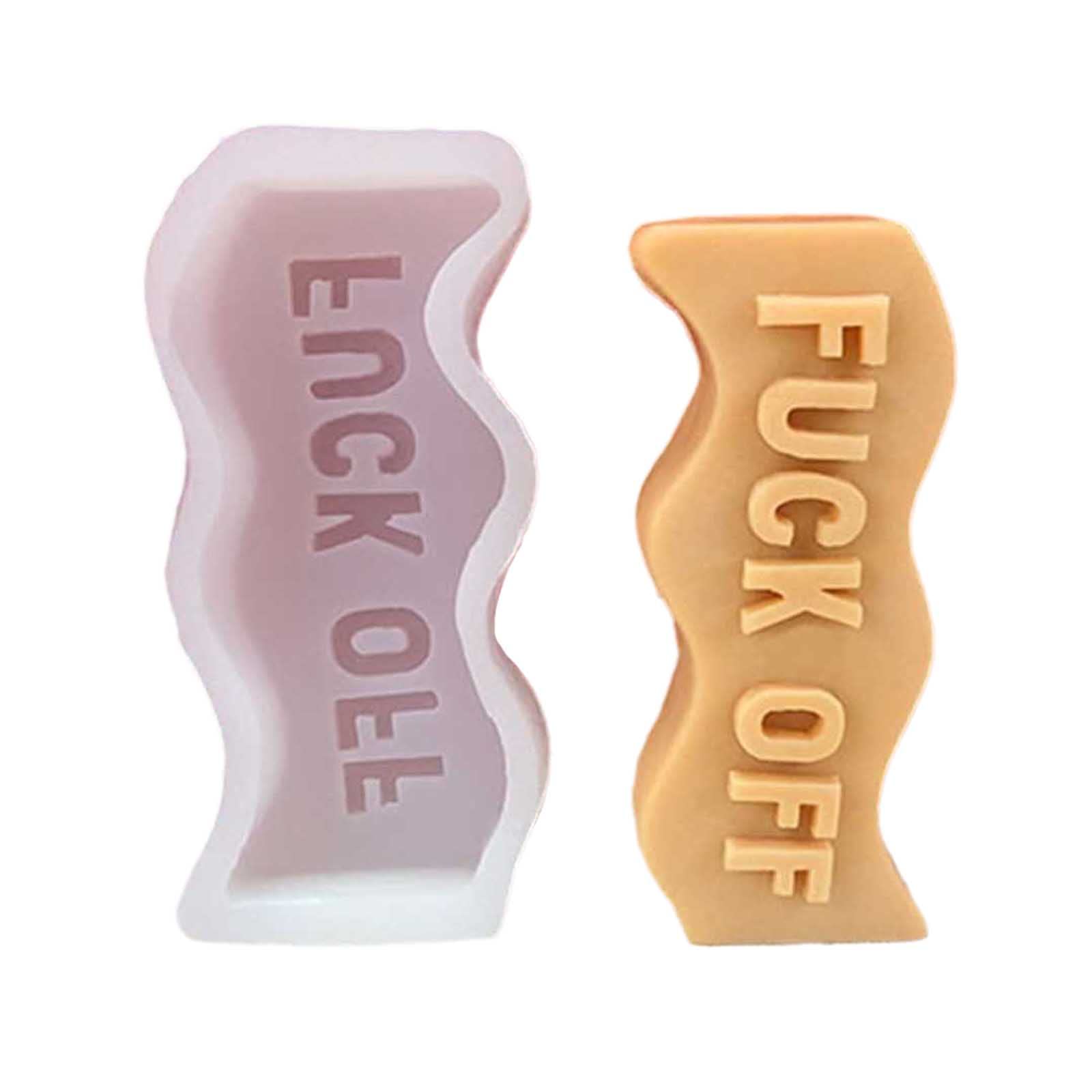 Wave Alphabet Letter Silicone Candle Molds - DIY Epoxy Resin Casting Molds for Clay, Pendants, Plaster Carving & Aromatherapy Crafts - Perfect for Handmade Gifts, Home Decor & Wedding Favors