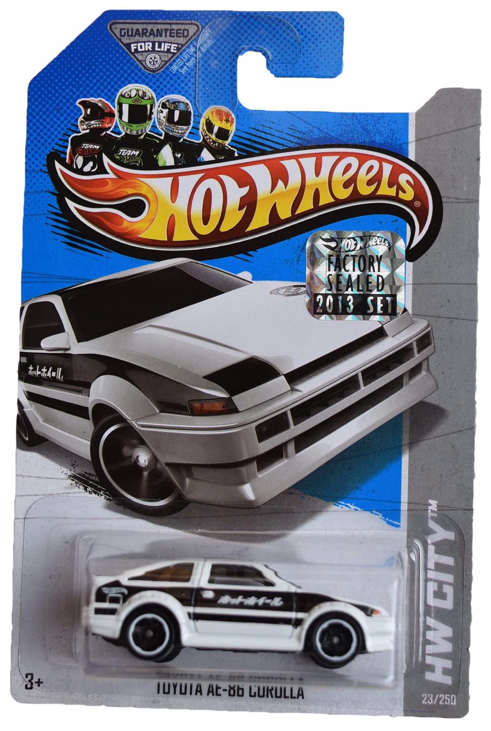 Hot Wheels Toyota AE-86 Corolla Diecast Car - Limited Edition White (23/250) - Collectible Toy for Display, Racing Games & Anime Fans