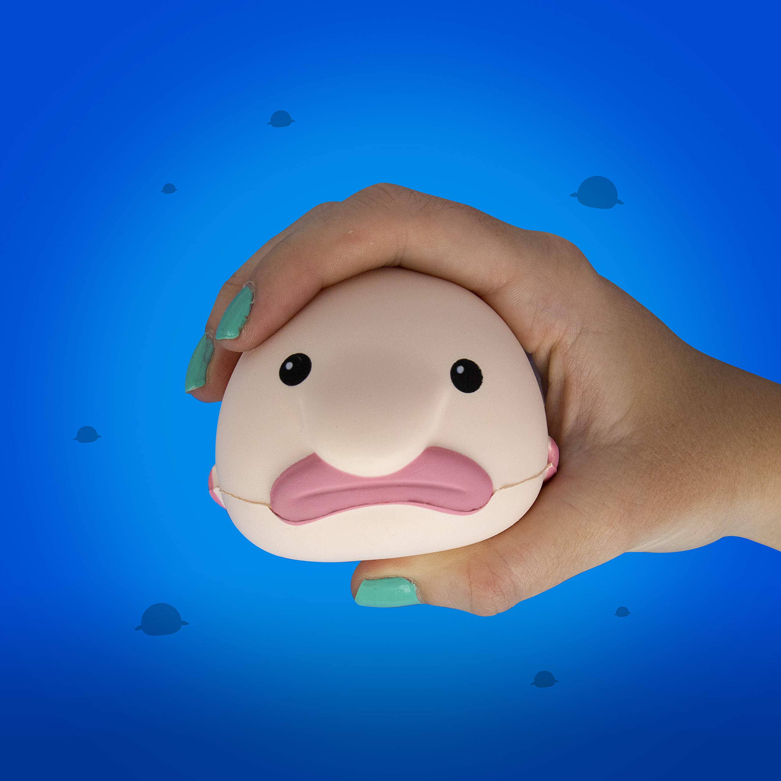 Blob Fish Stress Relief Toy - Squeeze & Relax Anxiety Relief Ball - Funny Gift for Adults & Kids - Perfect for Office, Home & Travel Stress Relief