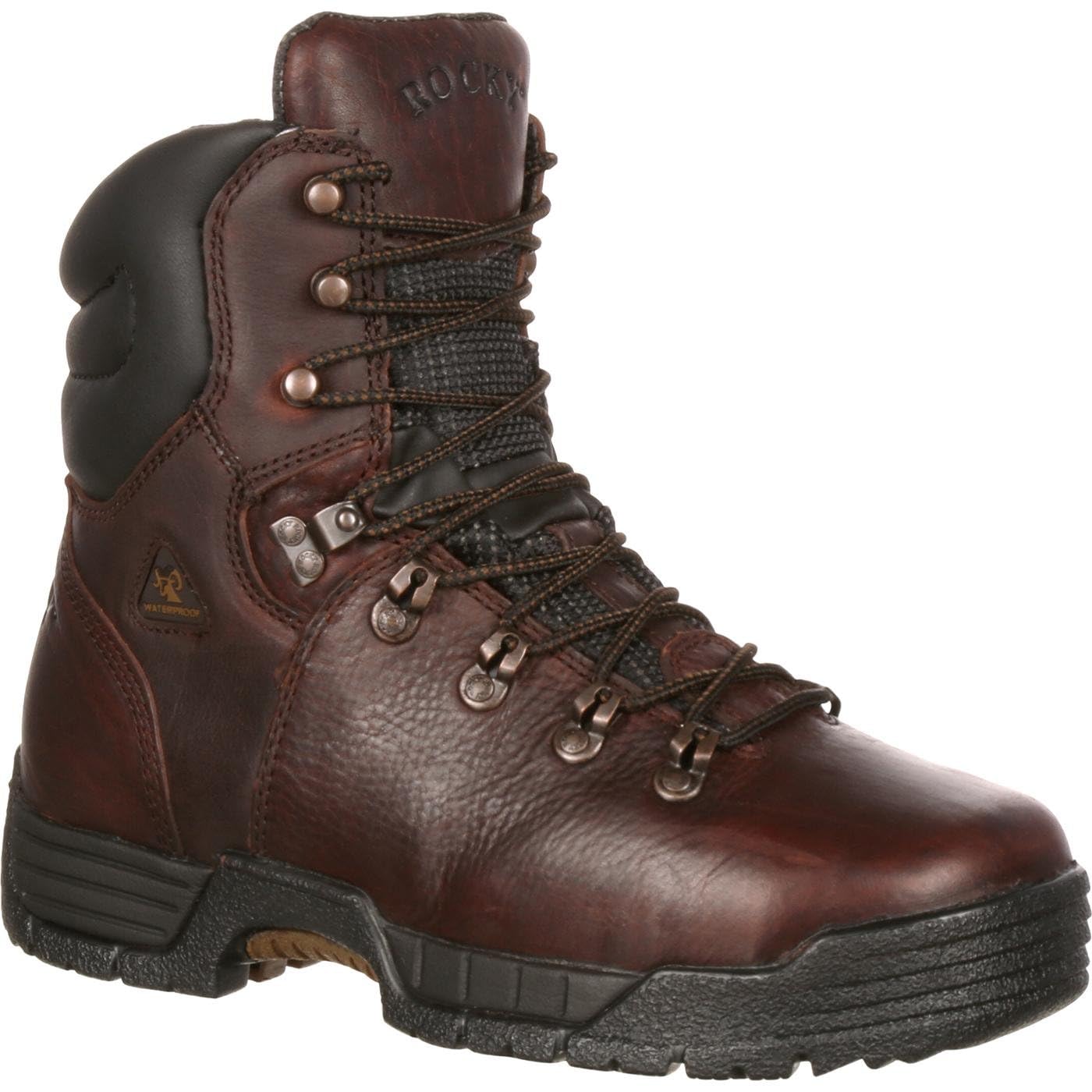 ROCKY MobiLite Steel Toe Work Boots for Men - Waterproof, Oil-Resistant, Slip-Resistant Safety Shoes for Construction, Warehouse & Outdoor Work