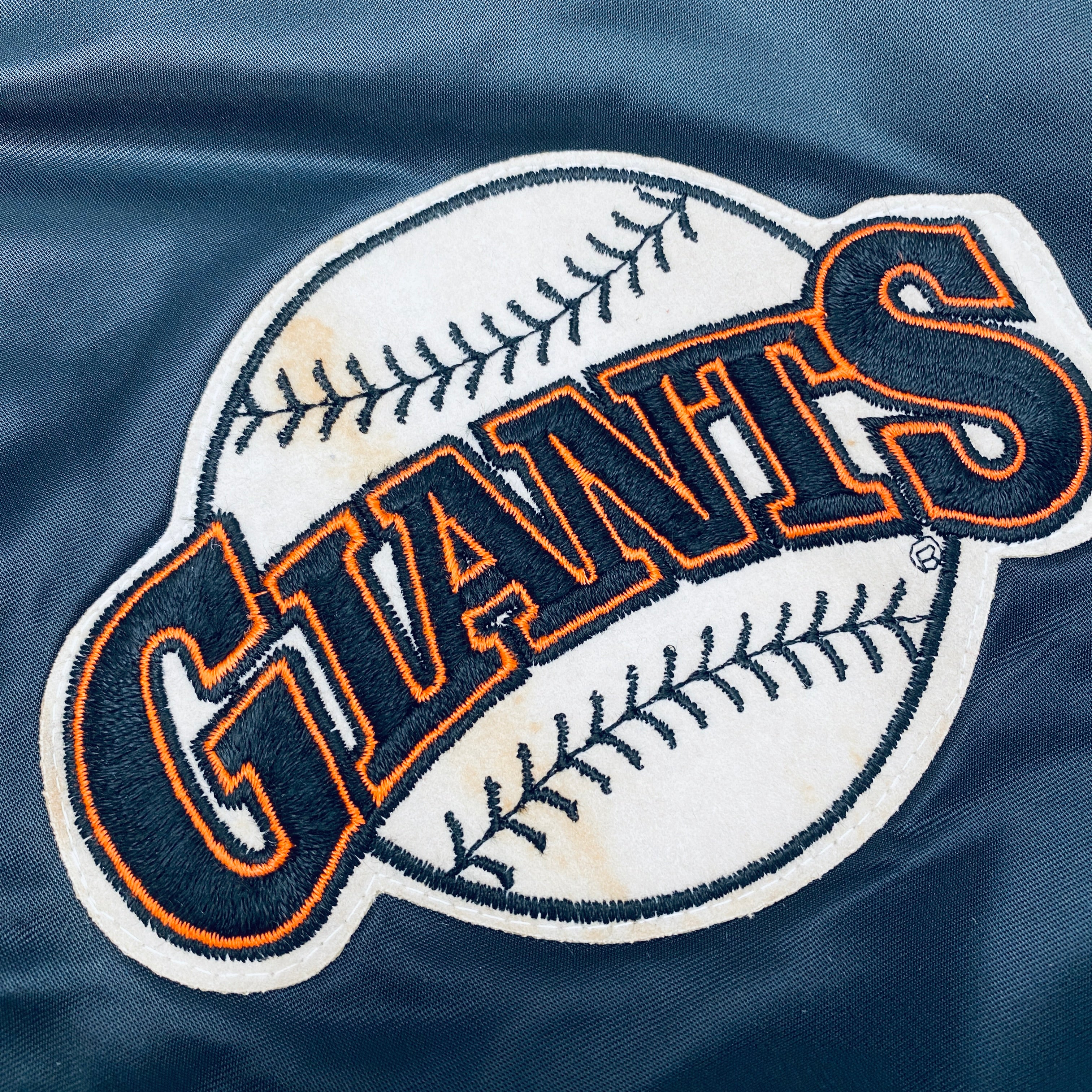 San Francisco Giants: 1990's Chalk Line Satin Bomber Jacket (L)