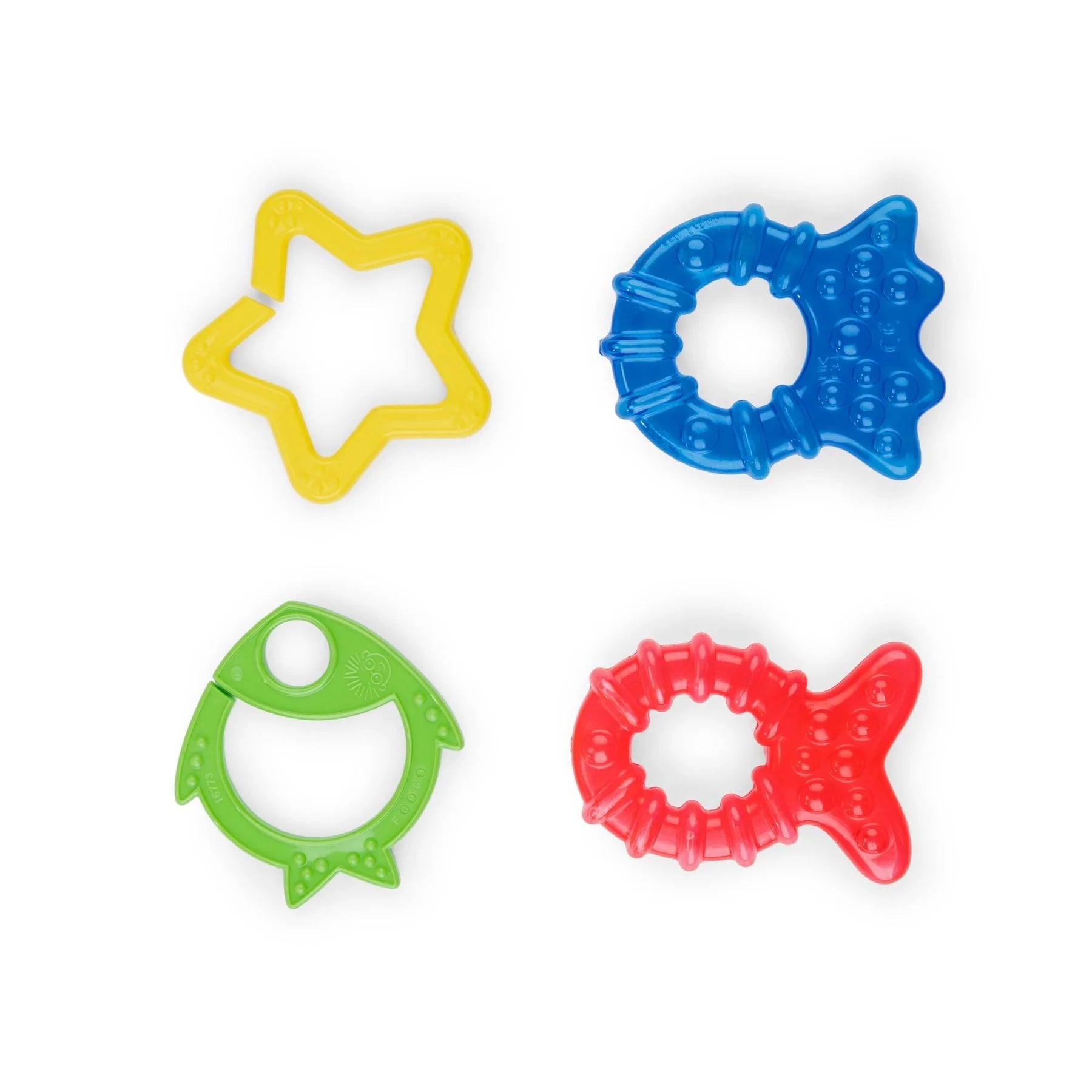 Baby Einstein Cool Critters Ring Teether Toy Set - Soothing Teething Relief for Infants & Toddlers - BPA-Free, Easy-to-Hold Sensory Toys for Babies 3-12 Months - Perfect for On-the-Go, Daycare & Playtime
