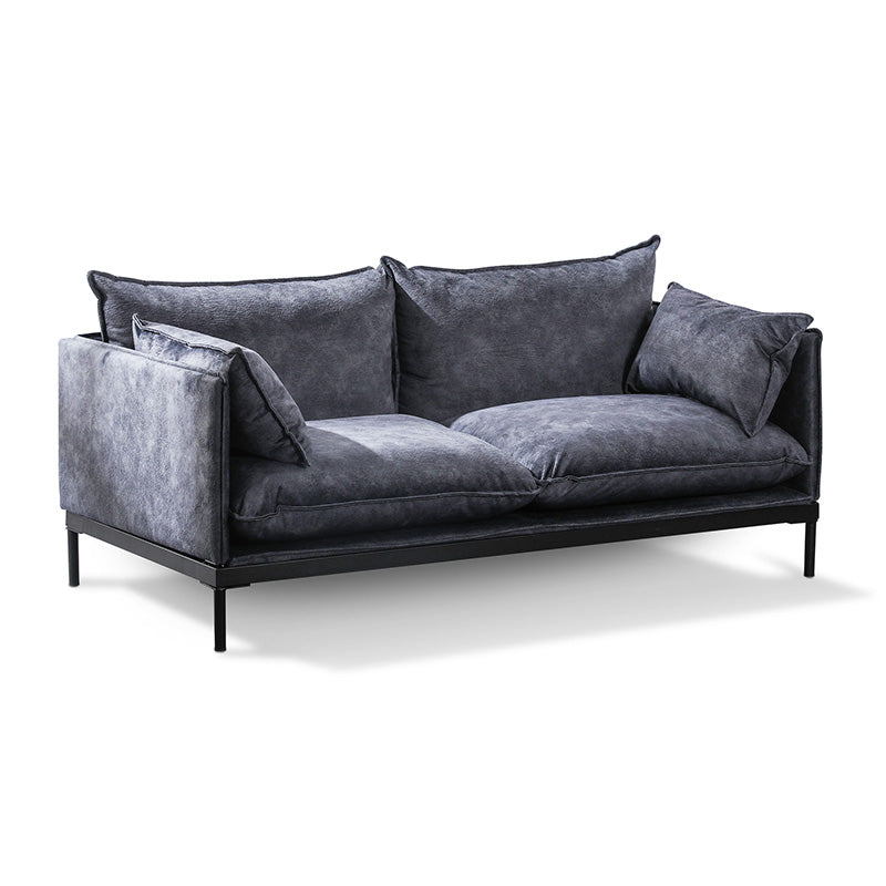 SINCLAIR 2-Seater Sofa 158cm Charcoal Gray - Modern Living Room Furniture for Small Spaces & Apartments